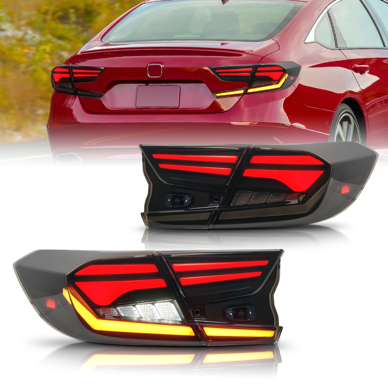 Amazon | Archaic ホンダ アコード テールランプ 10代目 CV3型 全LED