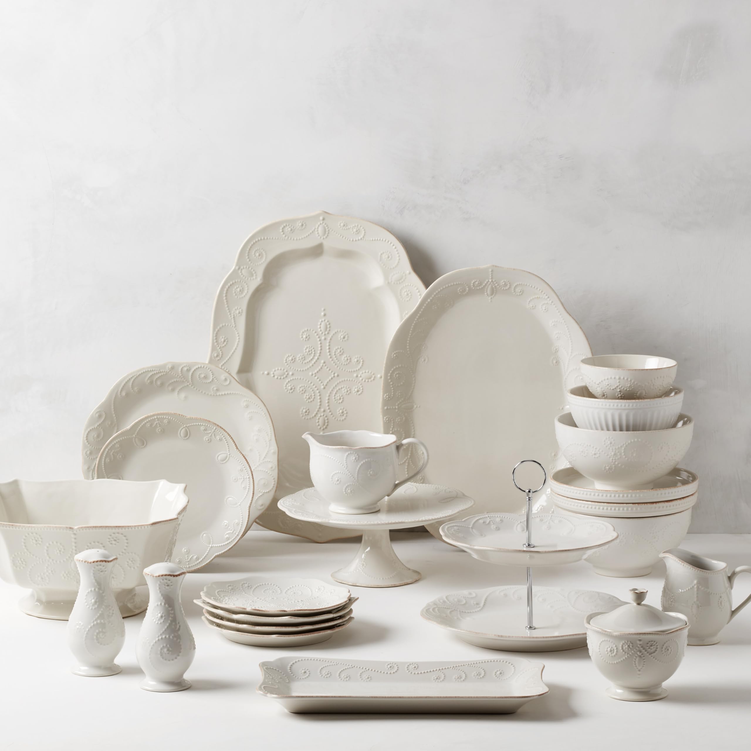 Amazon.com | Lenox French Perle Sugar and Creamer, White -, 2.60