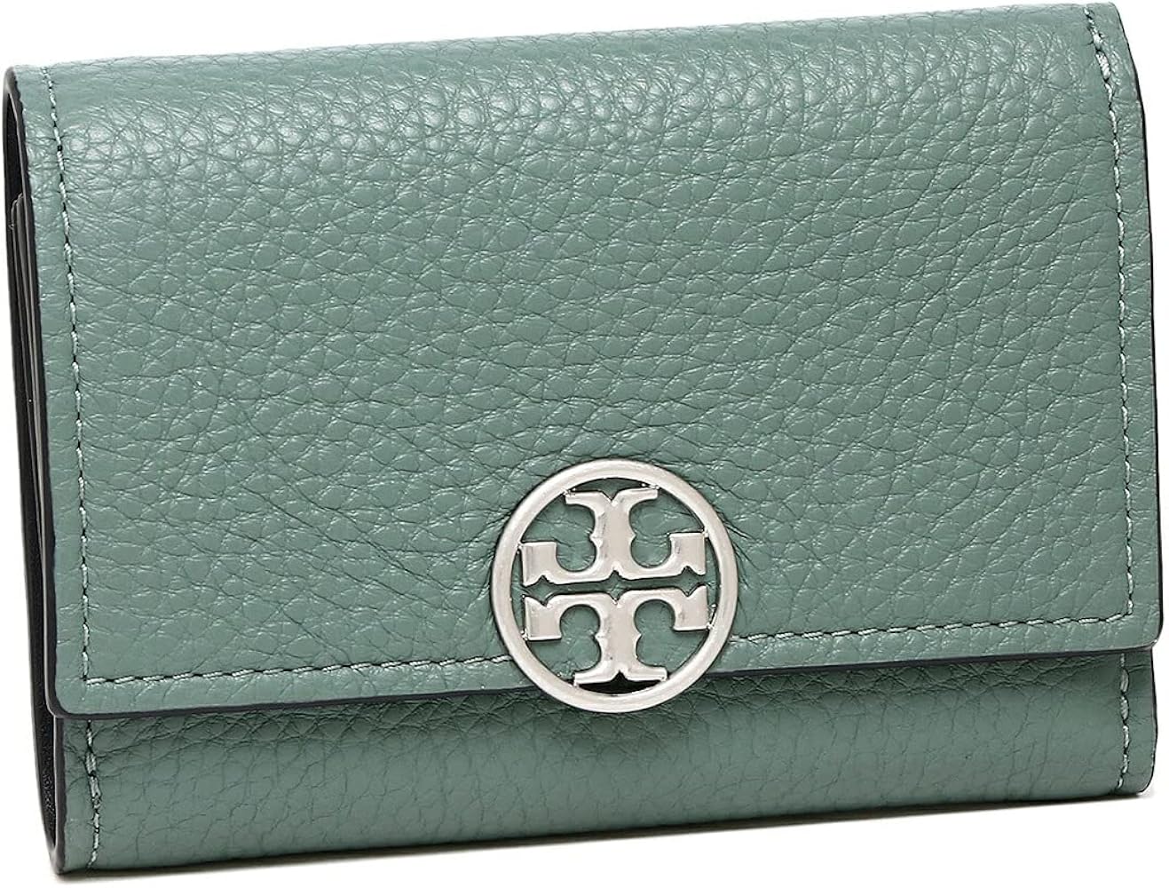 Amazon | [トリーバーチ] 三つ折り財布 ミラー ミニ財布 ブルー