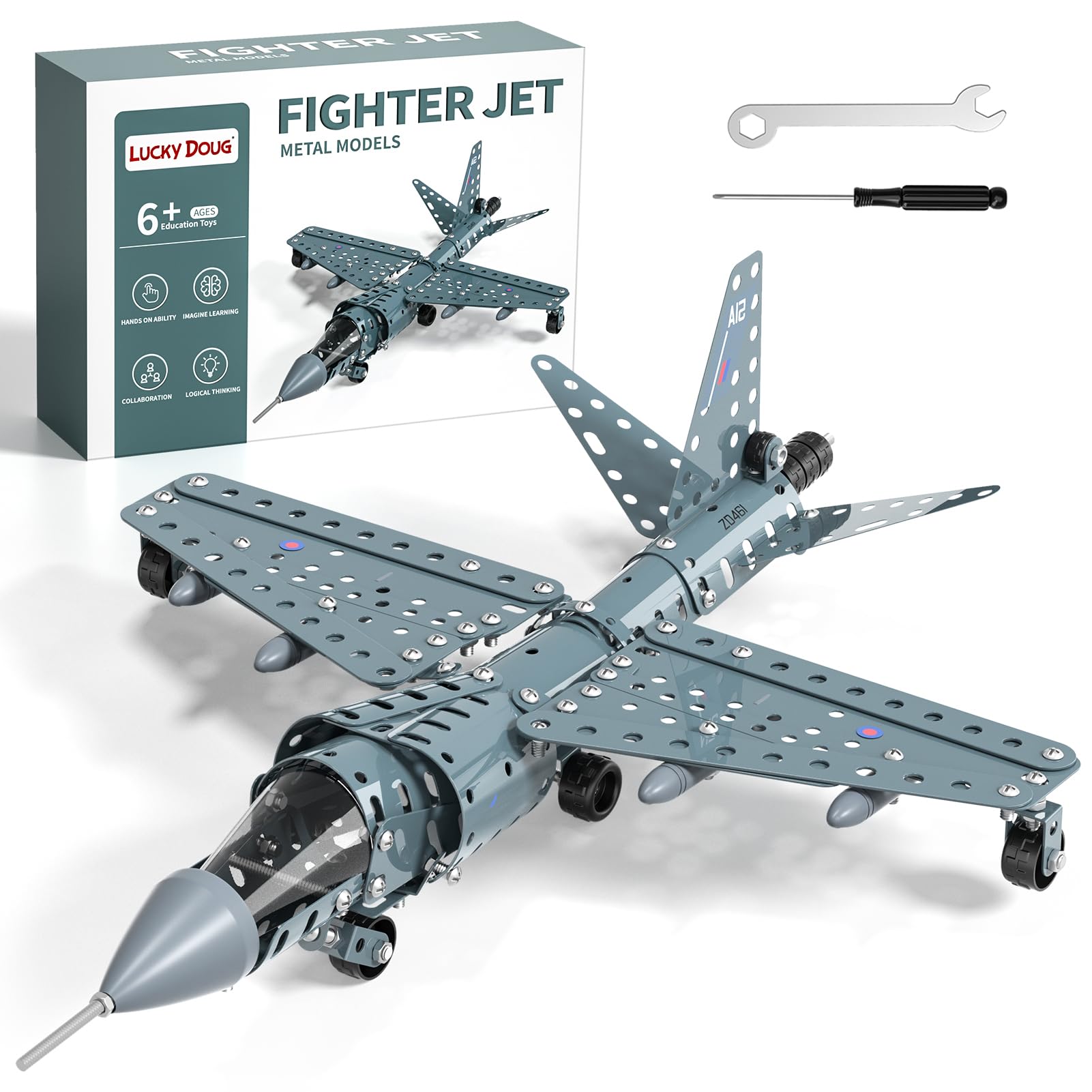 Amazon.com: Lucky Doug STEM Building Projects Model Airplane Jet