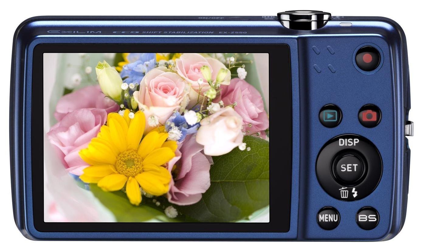 Amazon.co.jp: CASIO デジタルカメラ EXILIM EX-Z550 ブルー EX-Z550BE