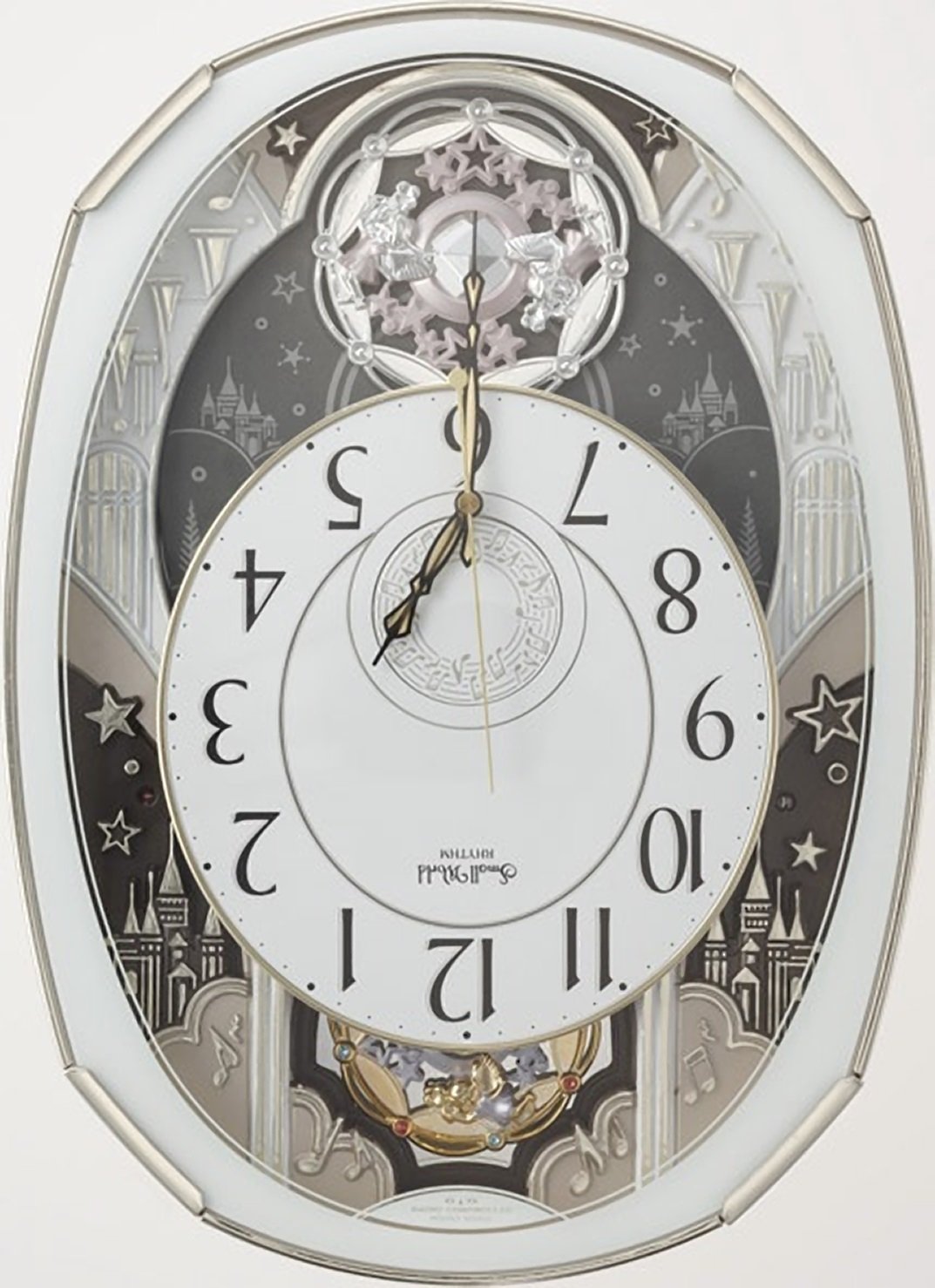 Amazon.co.jp: リズム(RHYTHM) 掛け時計 電波 アナログ からくり