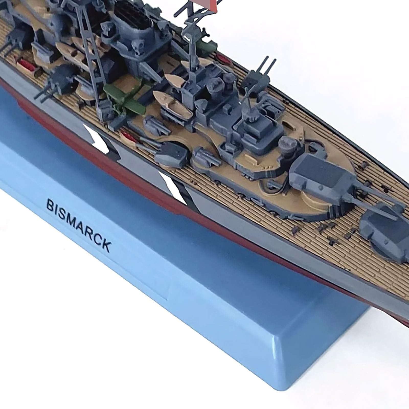 Amazon | 1:1000スケール WWII ビスマルク戦艦 合金 軍艦模型