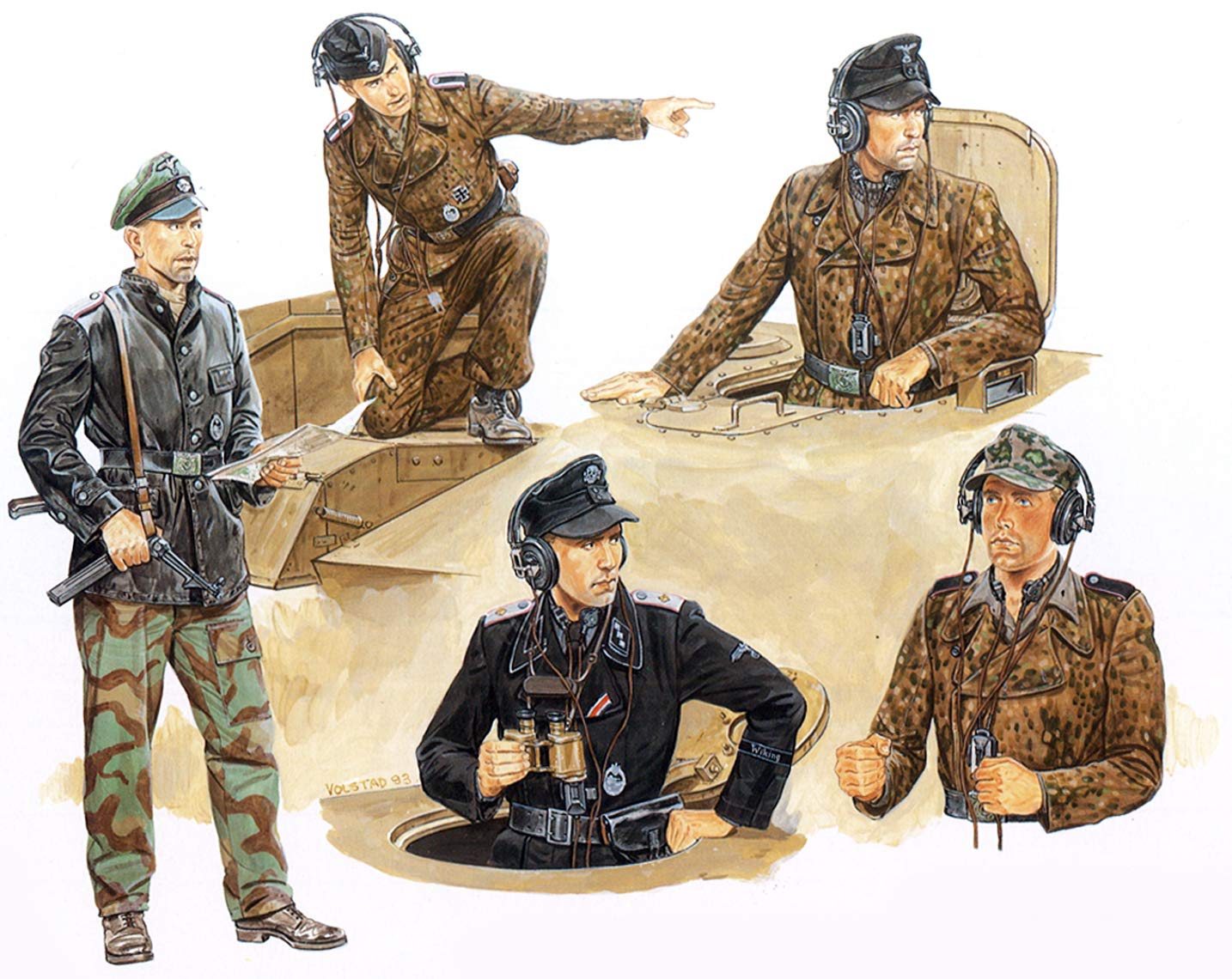 Amazon | ドラゴン 1/35 WW.II ドイツ武装親衛隊 戦車兵 タンククルー