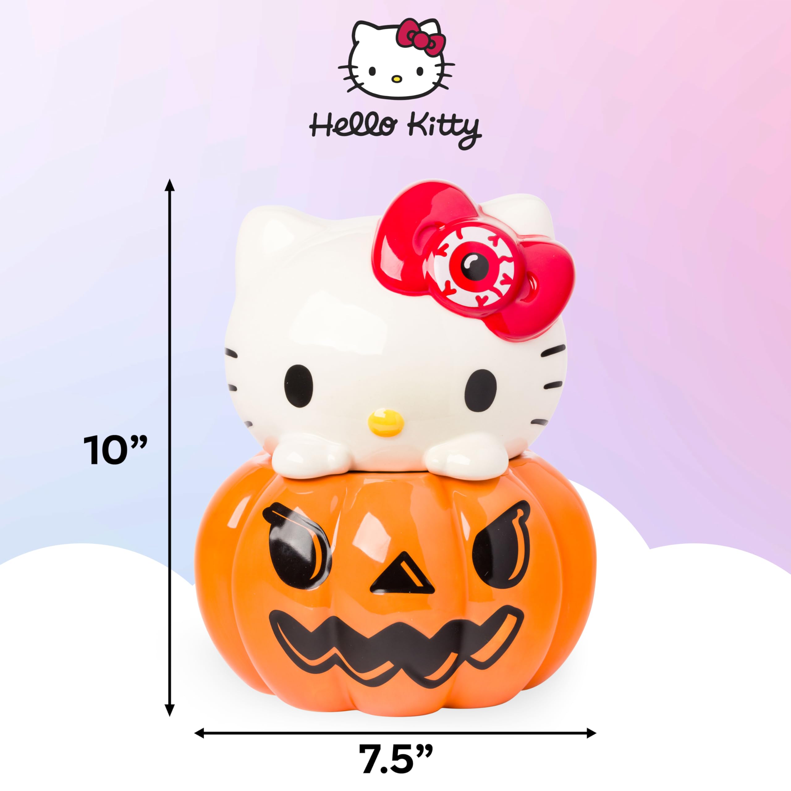 Amazon.com: Silver Buffalo Sanrio Hello Kitty Halloween Pumpkin
