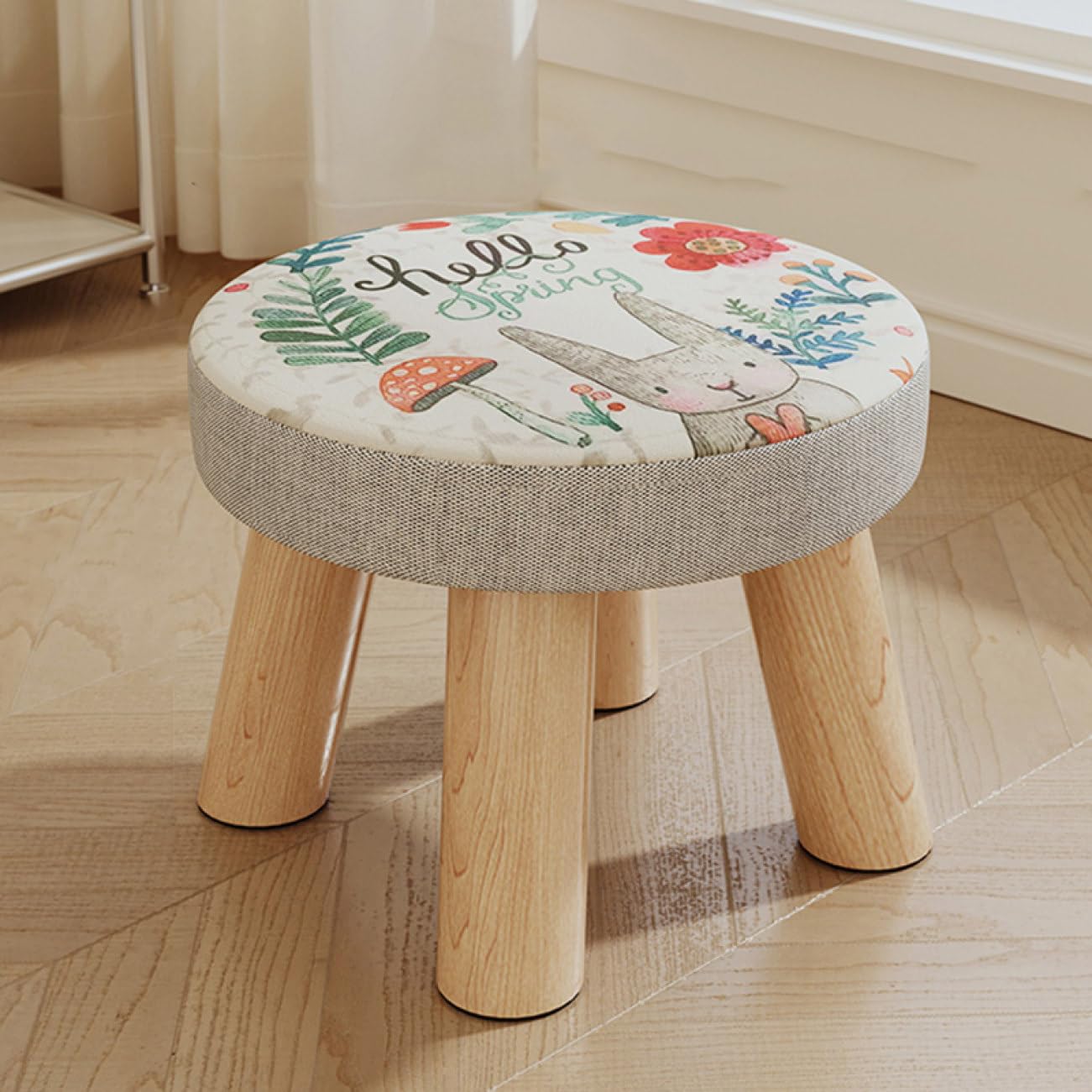 Amazon｜[SDGYS3G] スツール 丸型 ファブリック コロンチェア