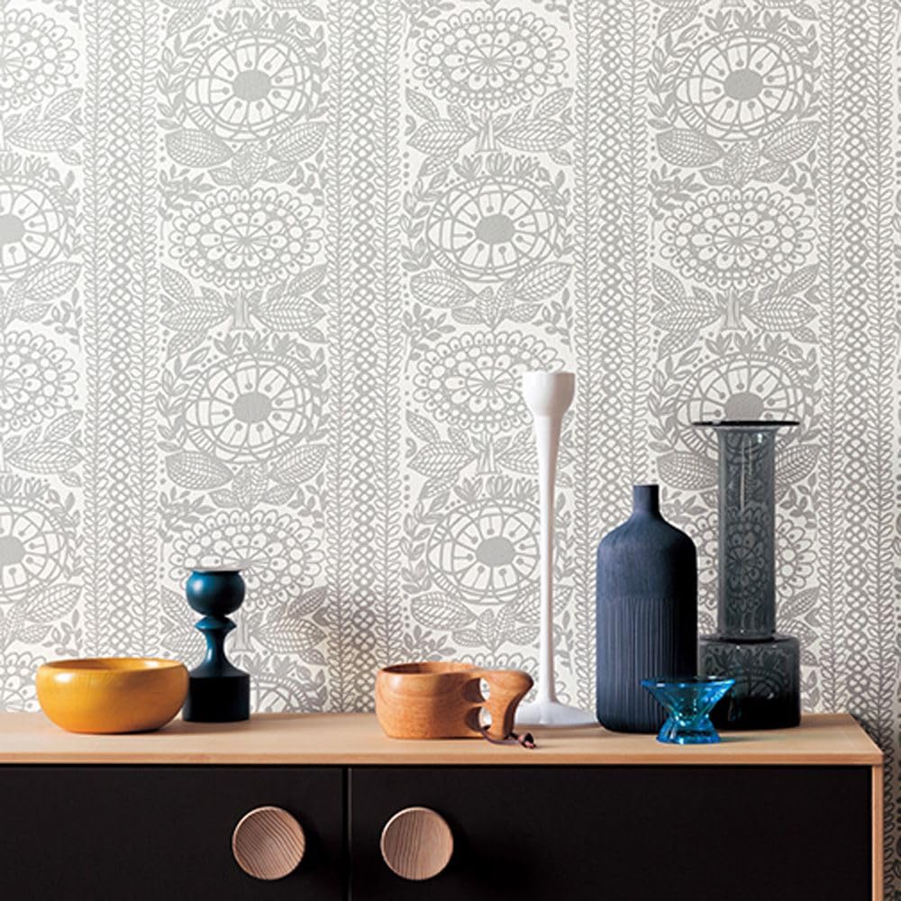 Amazon | 壁紙屋本舗 壁紙 のりなし クロス 北欧 フィンレイソン