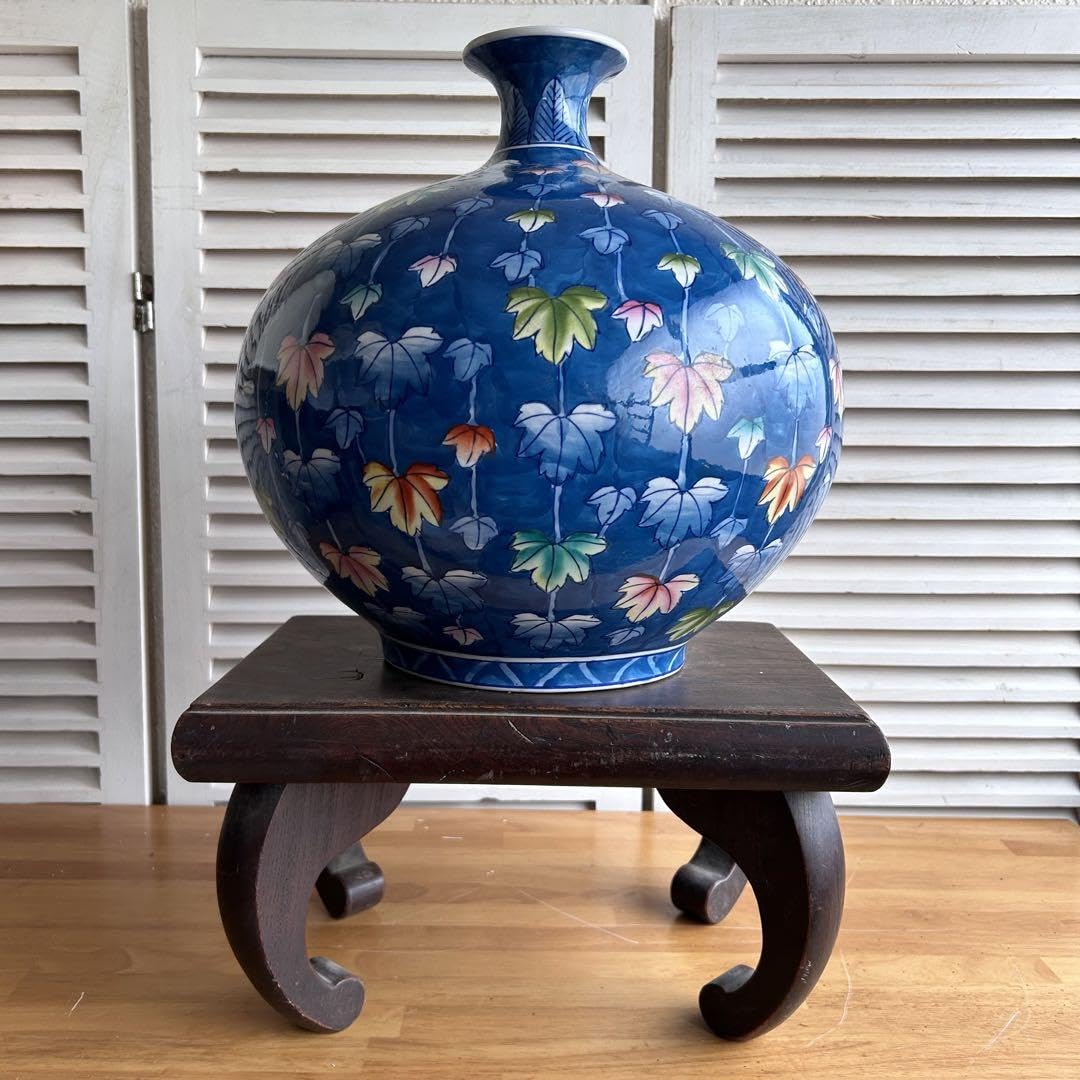 菊水作 飾壺 古許窯美術工芸 菊水作 飾壺 古許窯