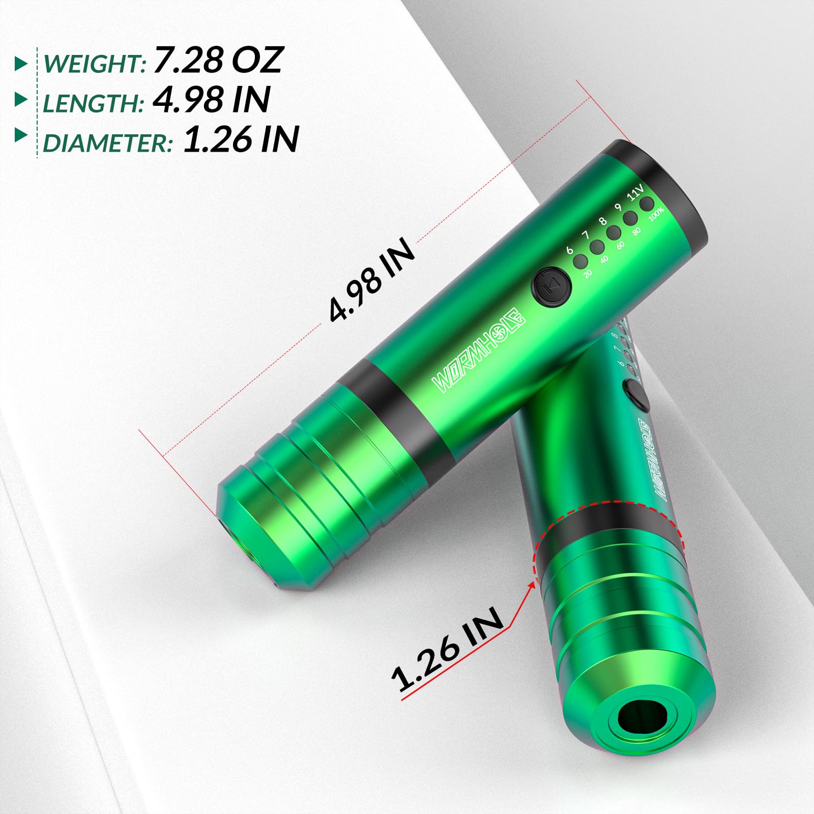 Amazon | Wormhole タトゥーガン ワイヤレス タトゥーペン マシン