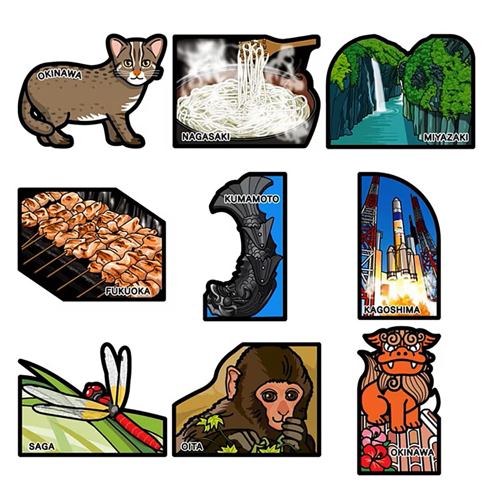 Amazon | ポストカード ご当地フォルムカード 第10弾 沖縄セット