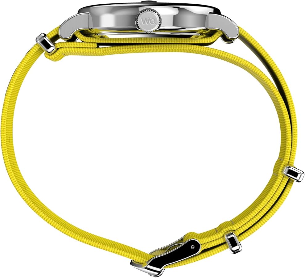 Amazon | Timex ユニ ウィークエンダー 40mm, イエロー/シルバートーン