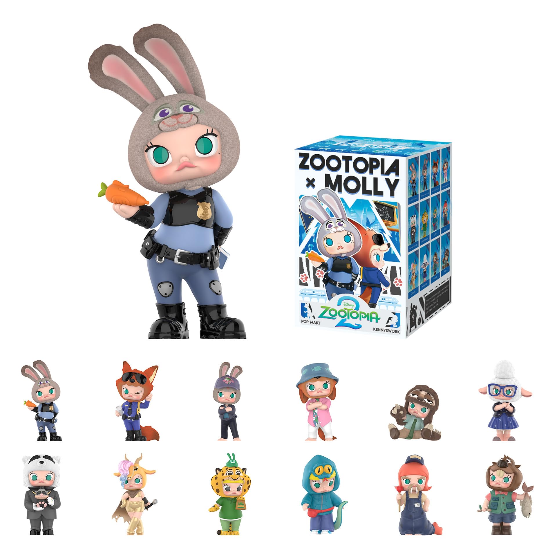 Amazon.com: POP MART Molly × Zootopia Co-Branded Series Blind Box