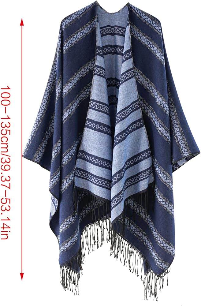 Zksbdxz Scarf,Women Striped Shawl Scarf Winter Thick Warm Wraps