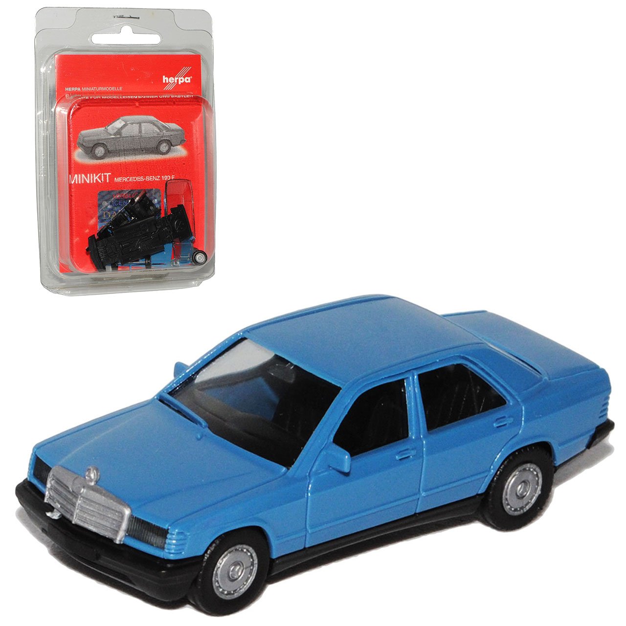 herpa Mercedes-Benz C-Klasse 190 E W201 Limousine Blau 1982-1993