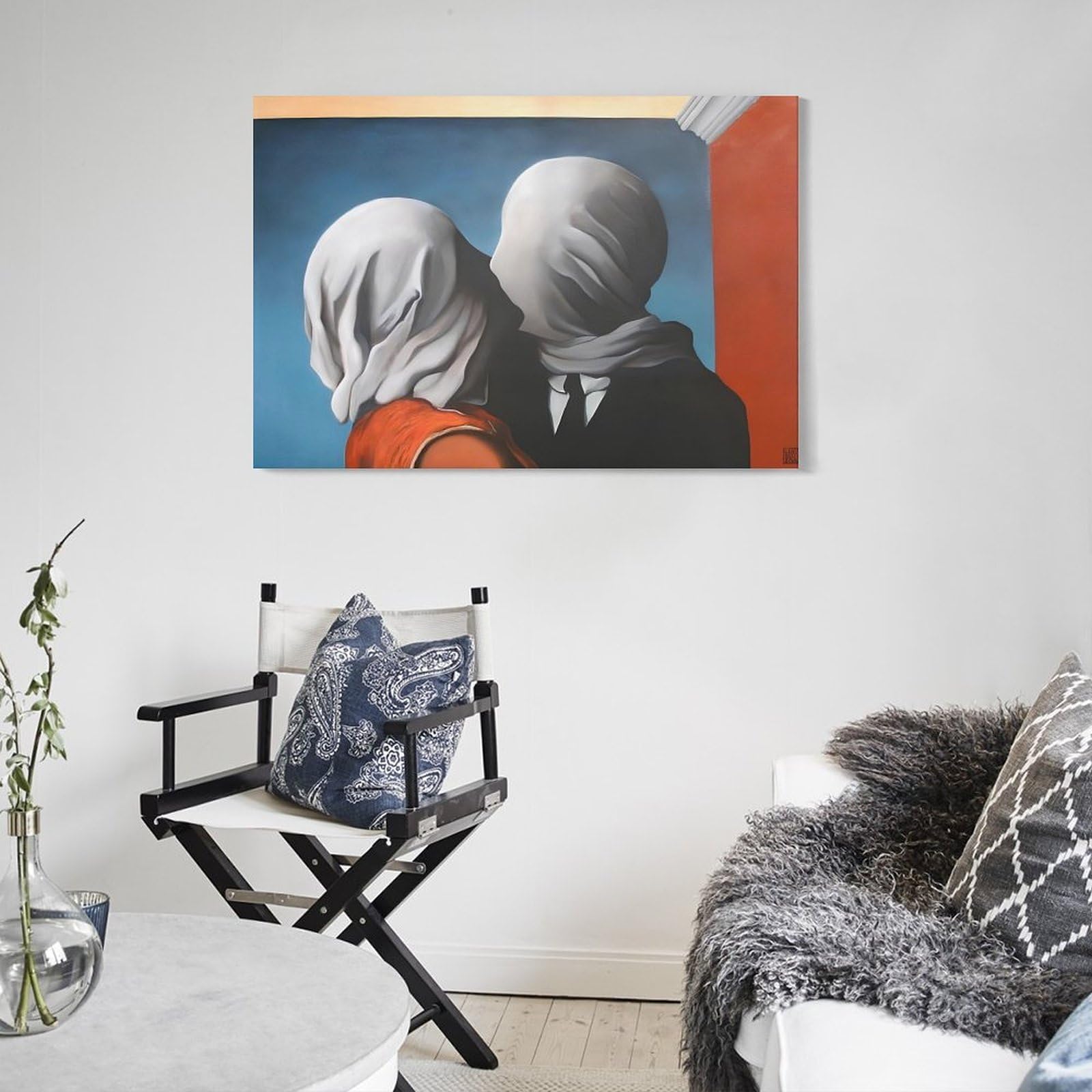 Amazon.co.jp: René Magritteルネ・マグリット《恋人たち 》 ポスター