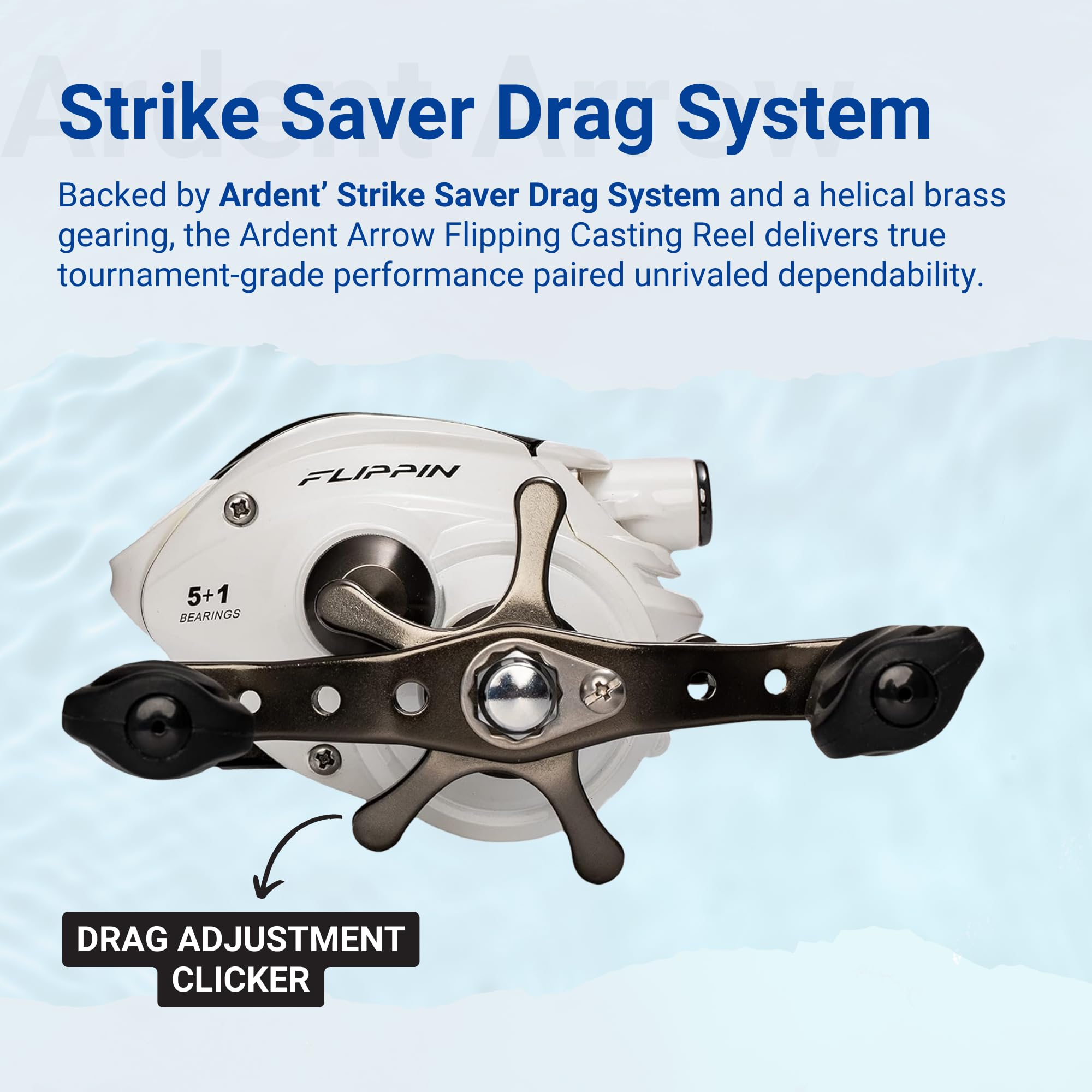 Amazon | Ardent アローフリッピングベイトキャストリール、右利き用