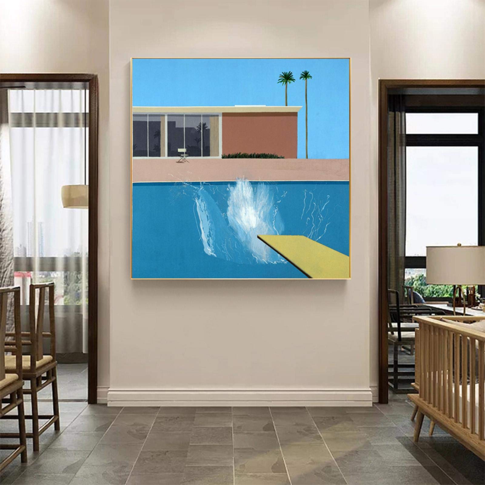 Amazon.co.jp: デイヴィッド・ホックニーの有名な絵画、「大きな