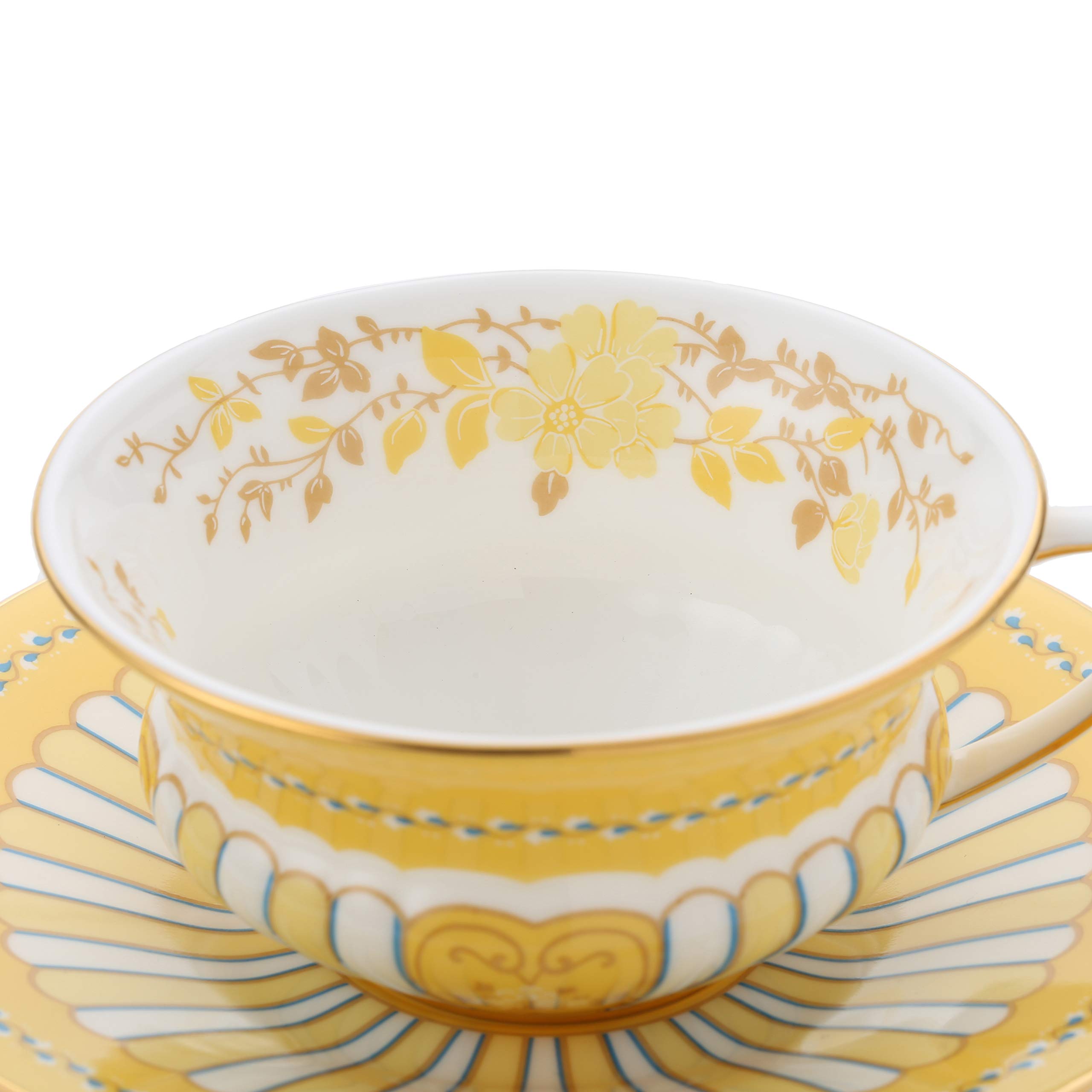 希少廃盤品 ウエッジウッド ハーレクイーン カップ&ソーサー イエロー