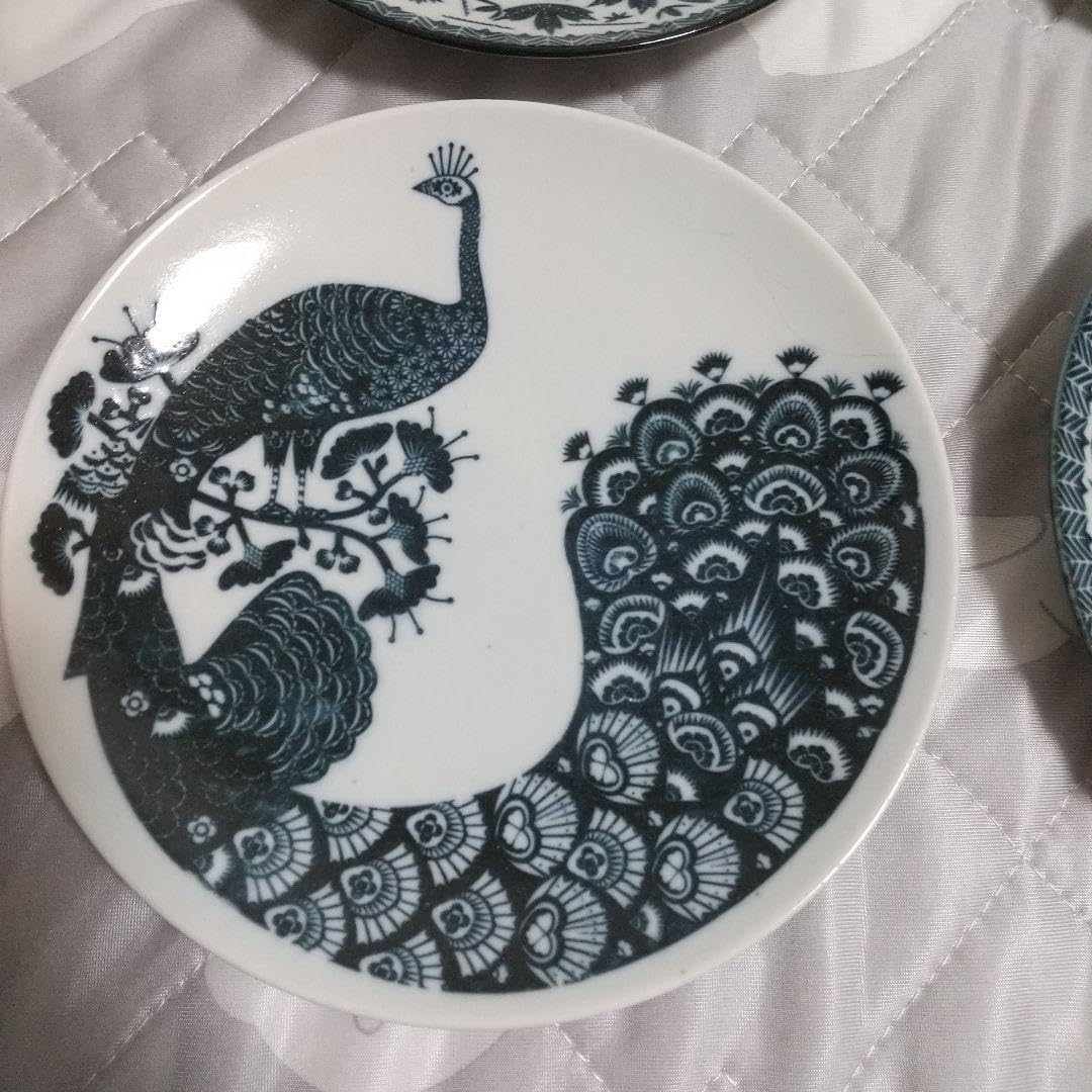 Amazon.co.jp: 東屋 scope 六寸皿 印判鳥獣五画 5枚セットです