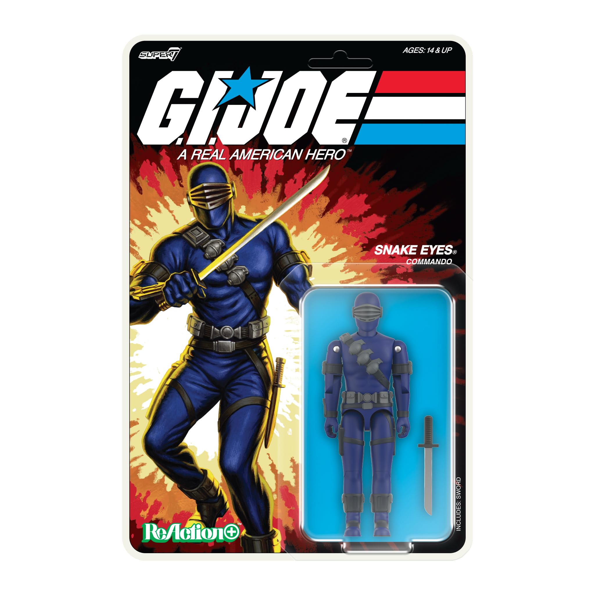 Amazon.com: Super7 G.I. Joe Reaction+ Wave 03 (Cartoon) - Snake