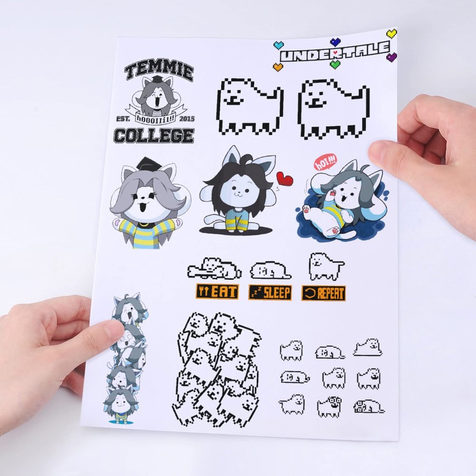 Amazon.co.jp: ステッカーセット アンダーテール 犬 アンダーテール