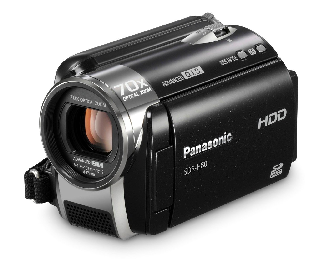 Amazon.com: Panasonic SDR-H80 SD and HDD Camcorder (Black
