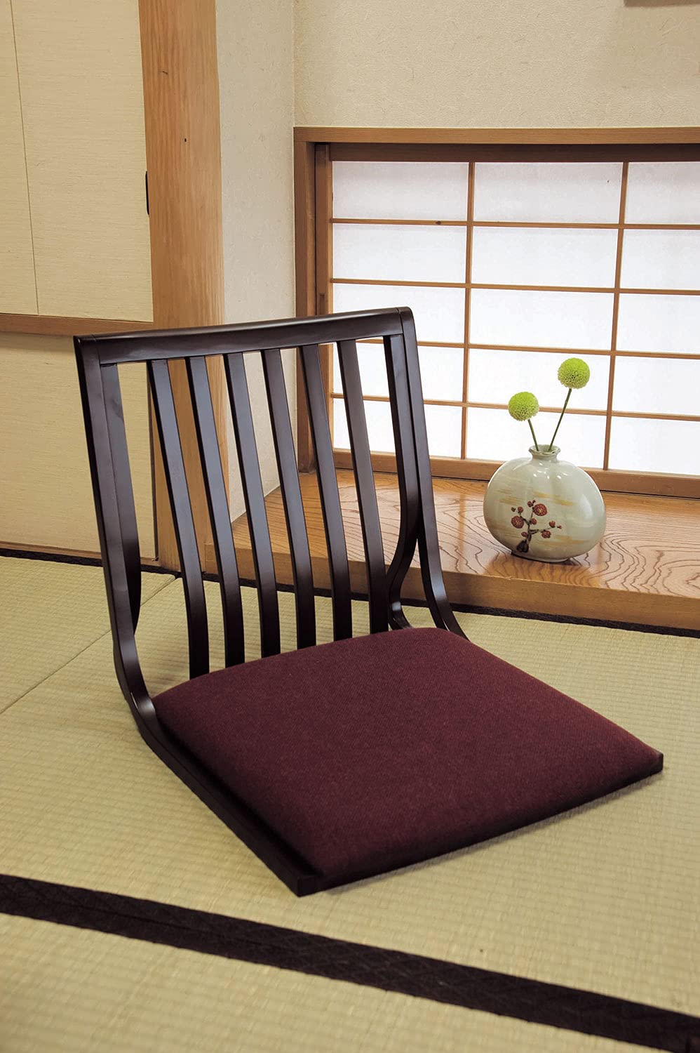 Amazon｜秋田木工 座椅子 幅48×奥行58×高さ46cm WN 曲木椅子 日本製 NO