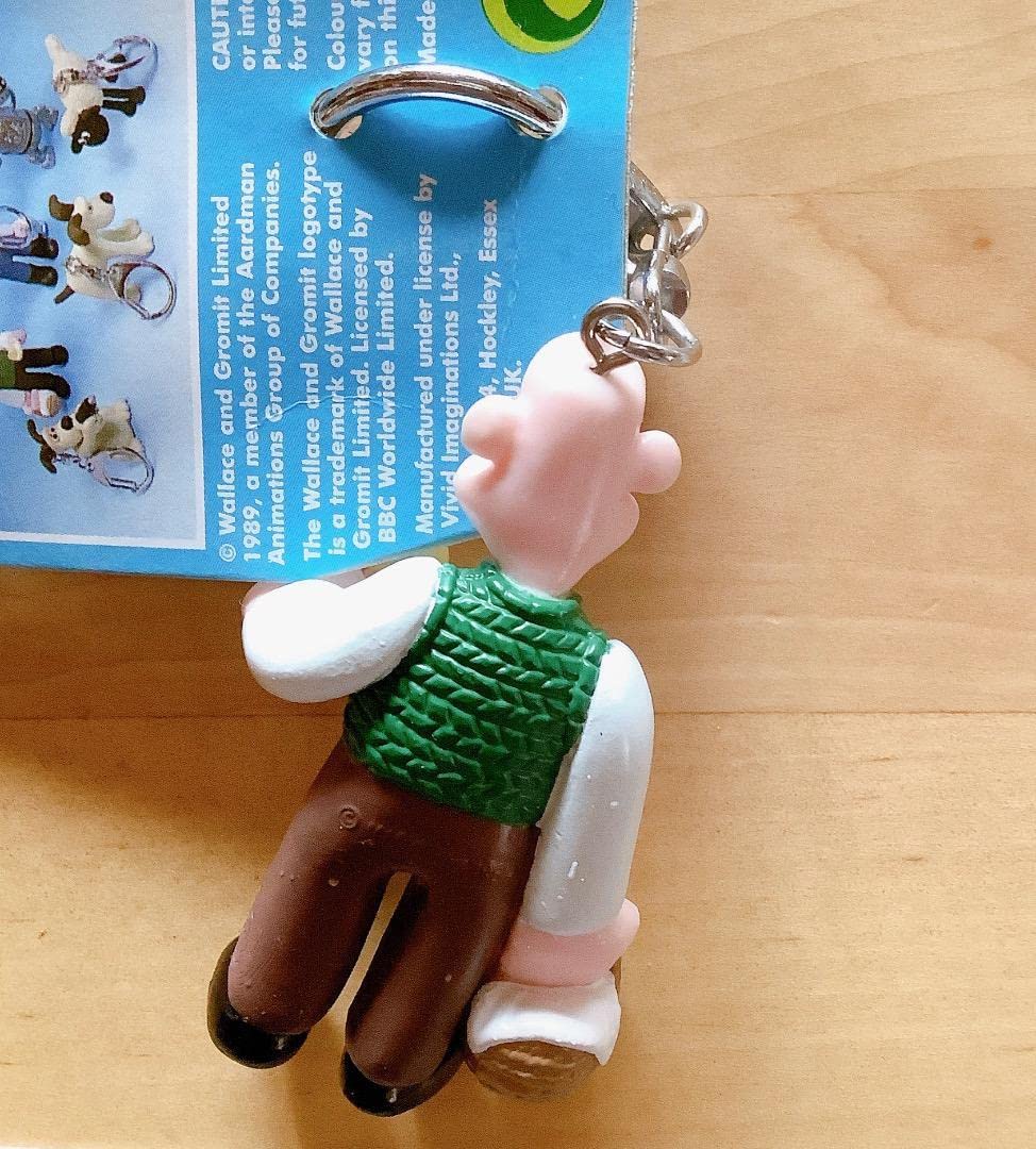 レア】ウォレスとグルミット アクション キーチェーン 2個セット 未