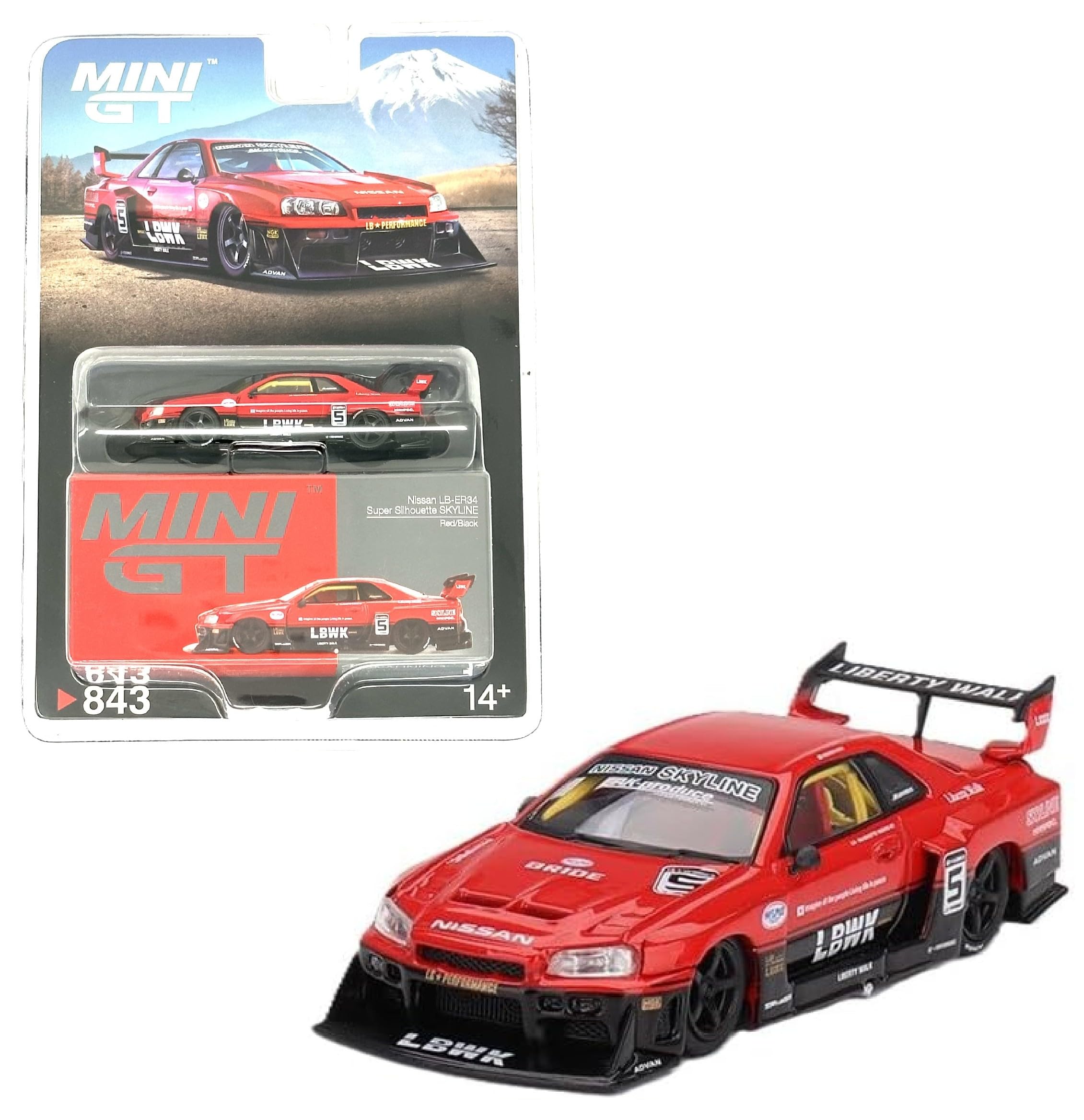 Amazon.com: Diecast Model Car Compatible with Mini GT 1:64 Nissan