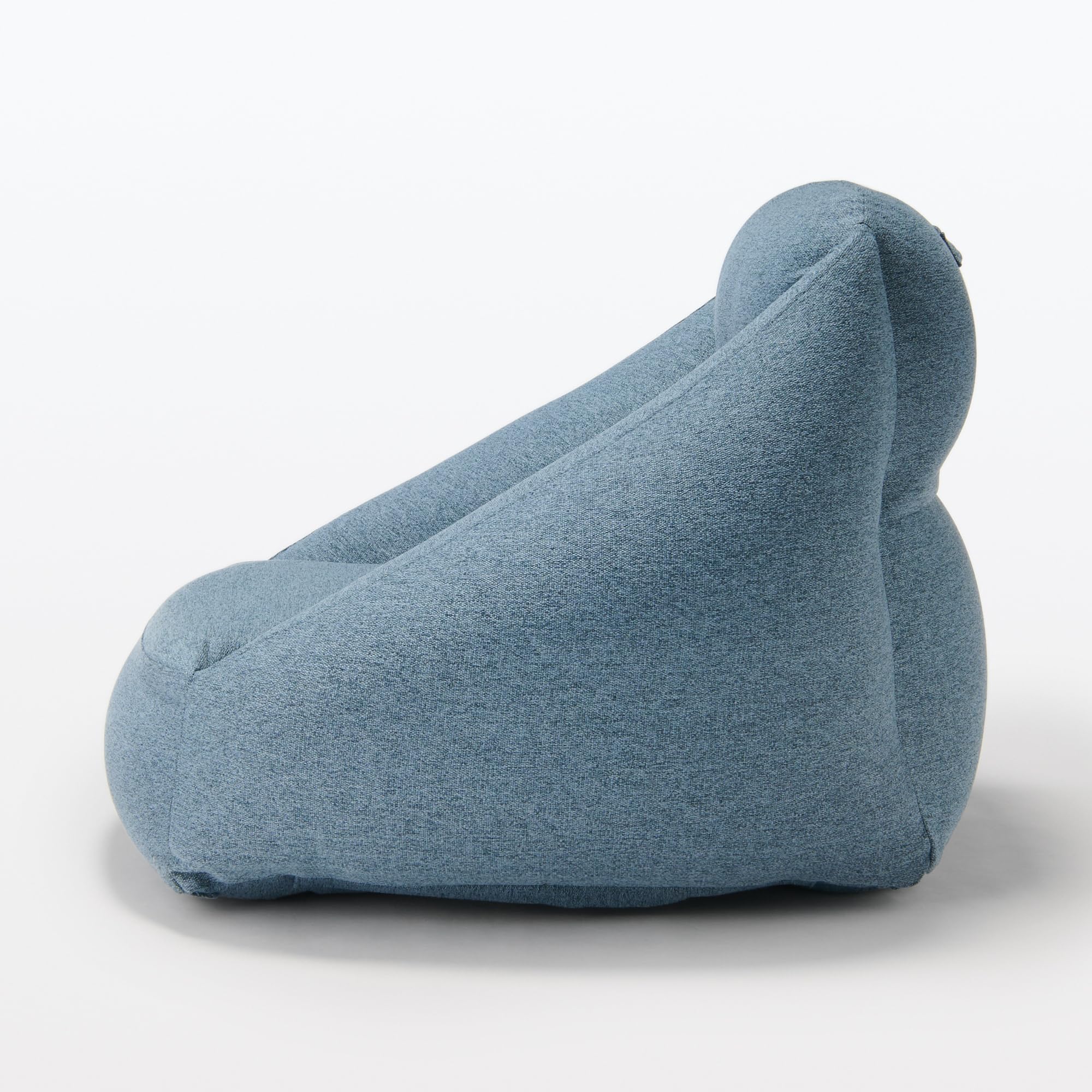 Amazon｜無印良品 空気でできたソファ ネイビー 幅95×奥行95×高さ72.5