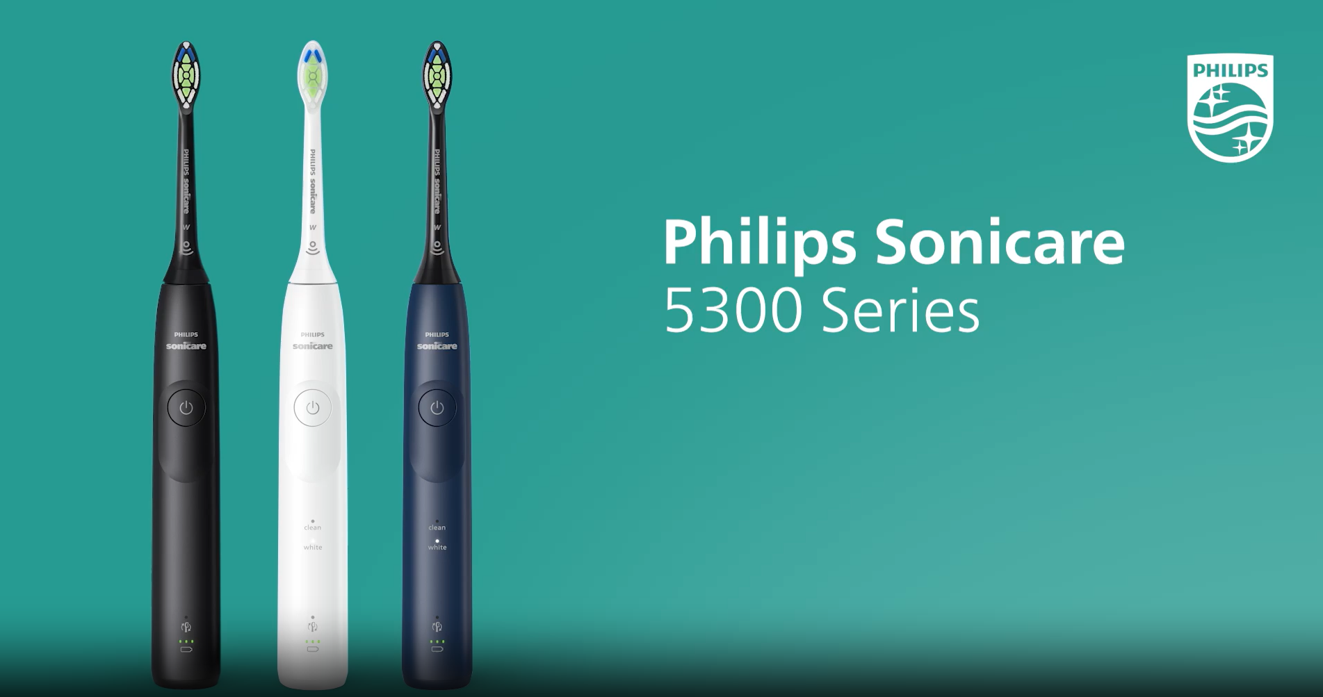 Philips Sonicare 5300 Electric Toothbrush, Sonic Toothbrush with 2