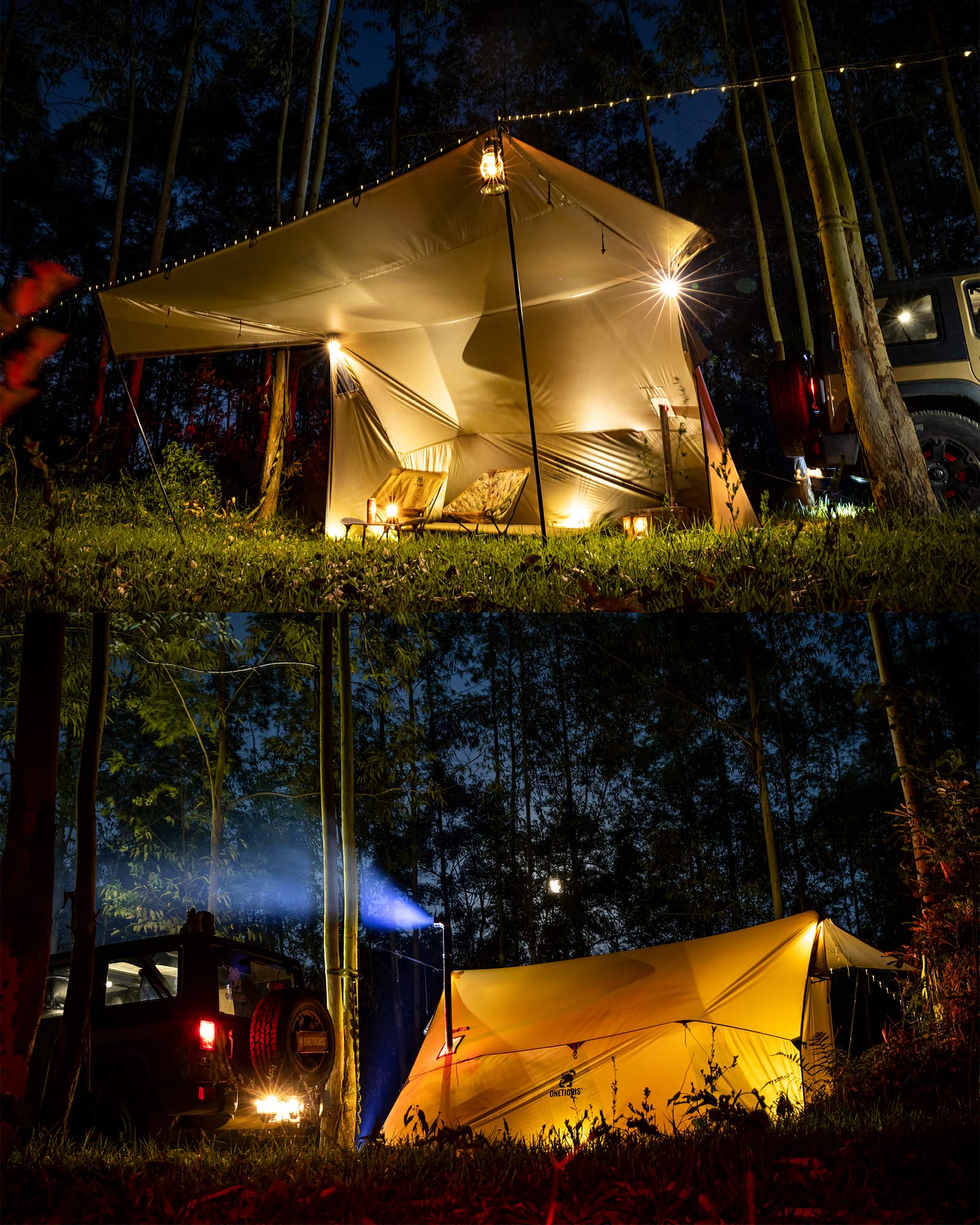 Amazon | OneTigris ROCDOMUSハンモックオーニング＆ホットテント 2.0