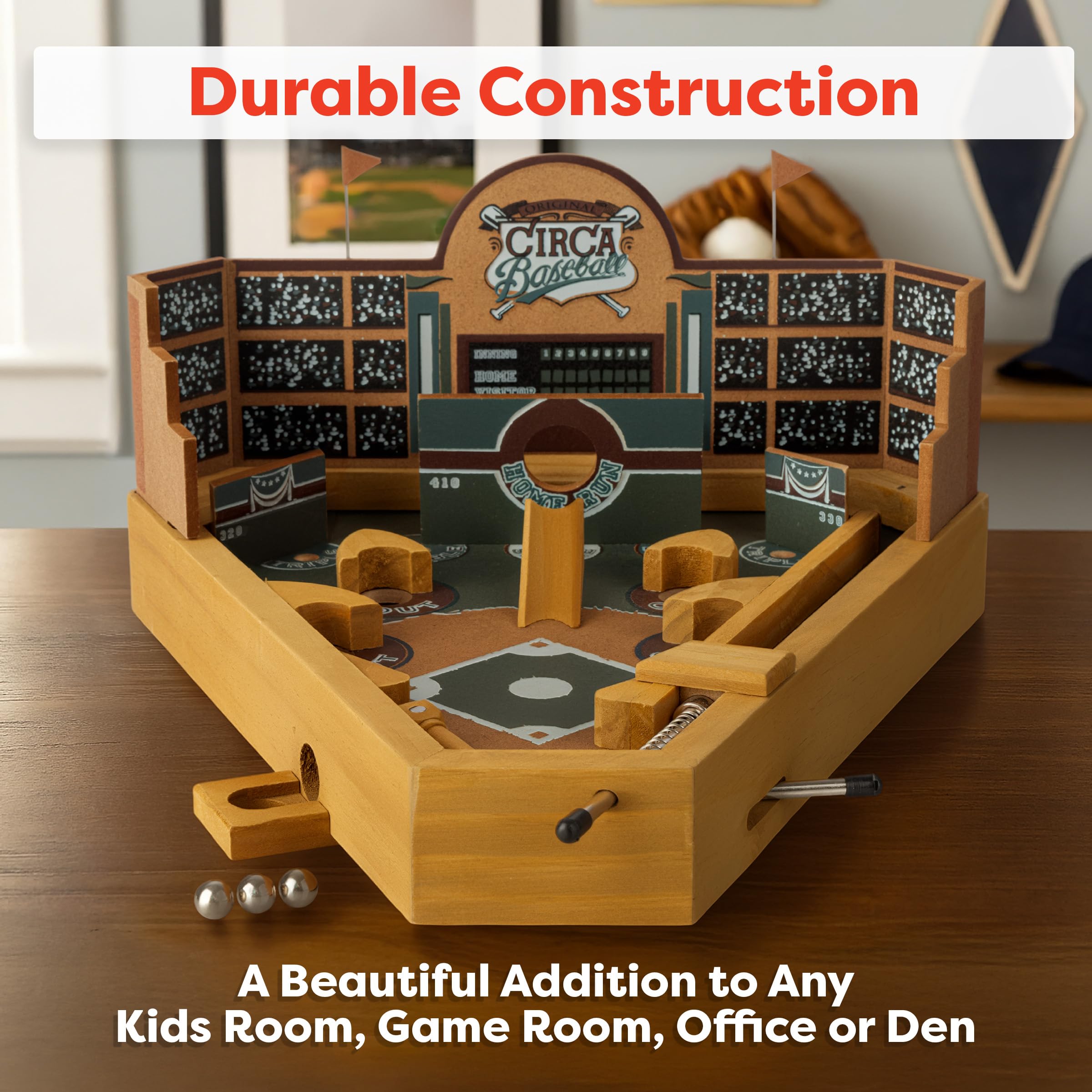 Amazon.com: HEY! PLAY! 12-HY2070 Baseball Pinball Tabletop Skill