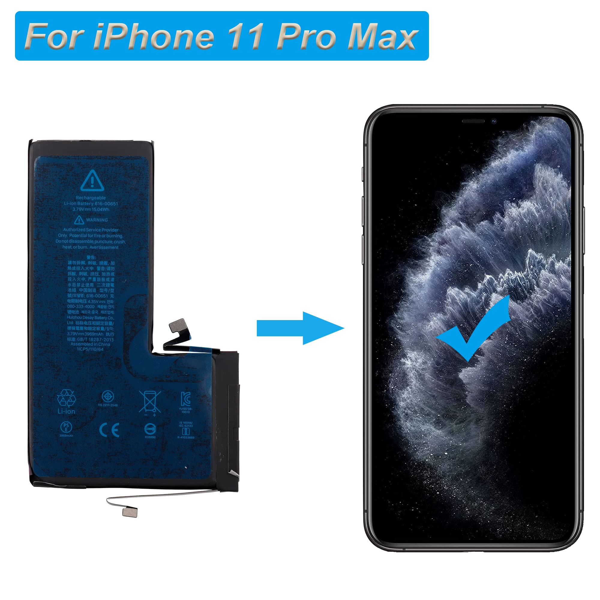 Amazon.com: E-YIIVIIL Replacement Battery 616-00653 Compatible