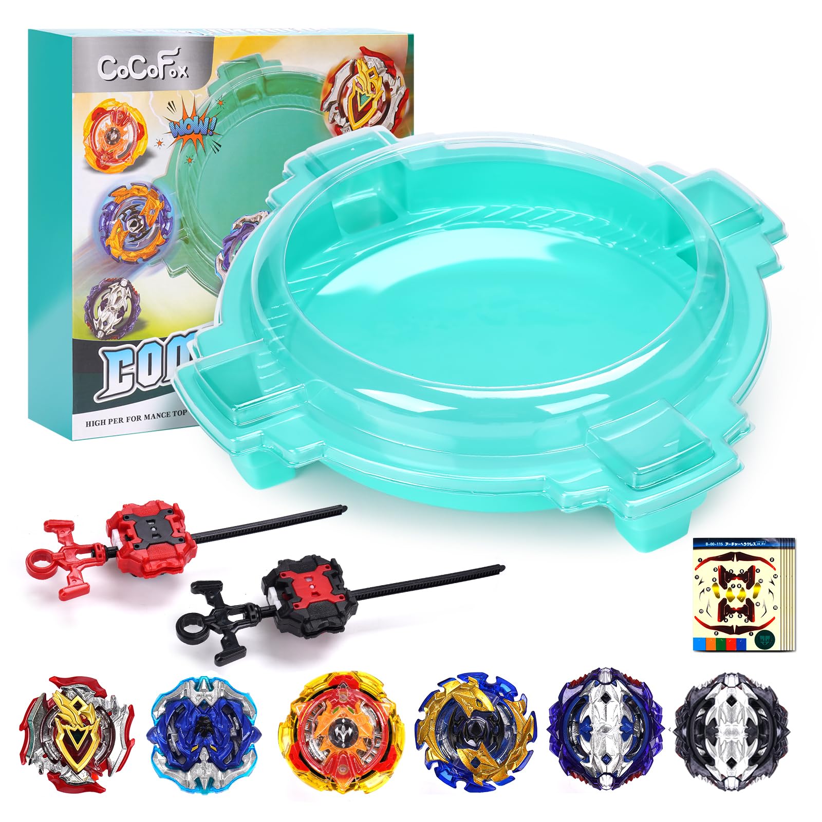COCOFOX Battling Top Burst Toy Set Game Complete Battle Game Set