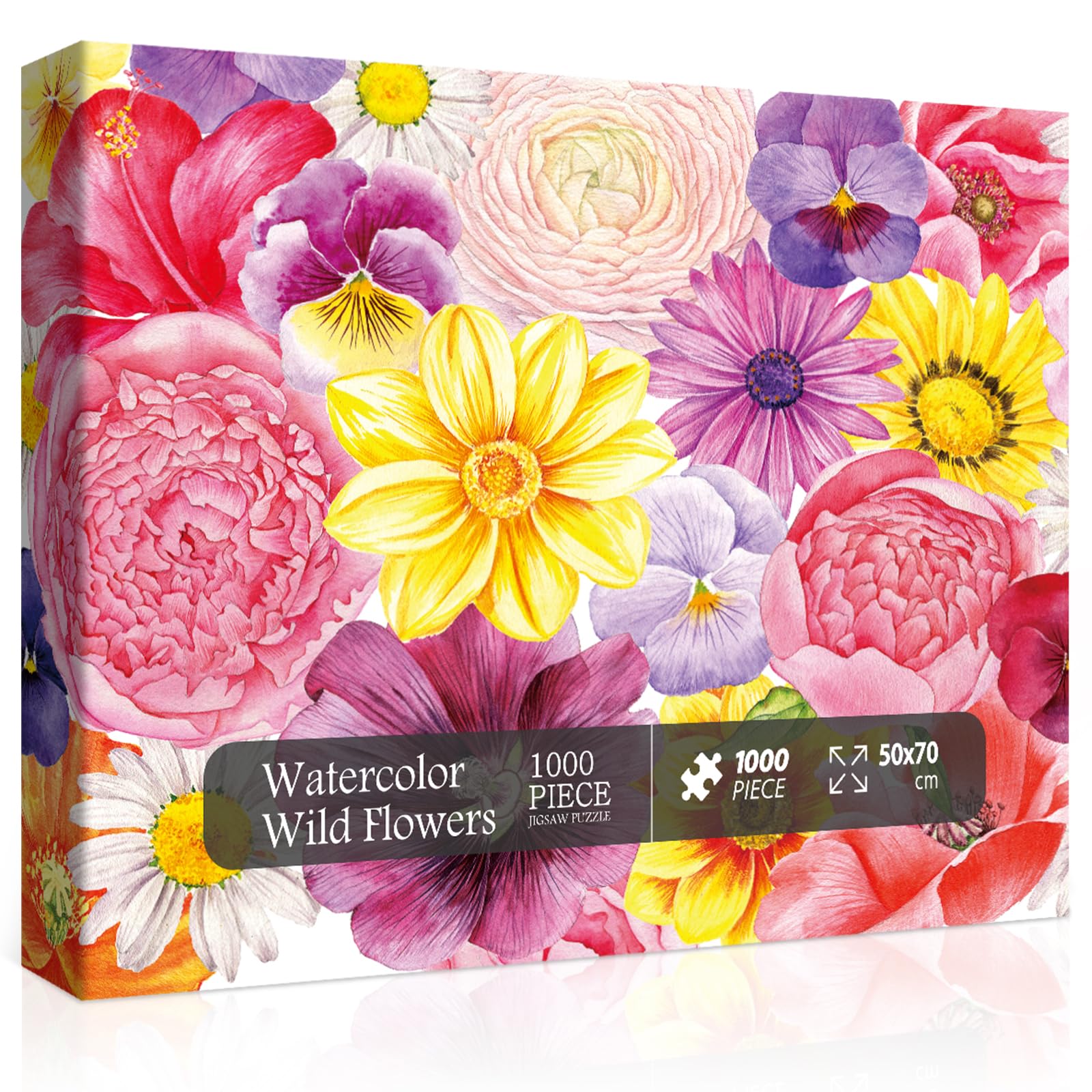 Amazon | 大人用フラワーパズル 野花 植物 花 ジグソーパズル 1000