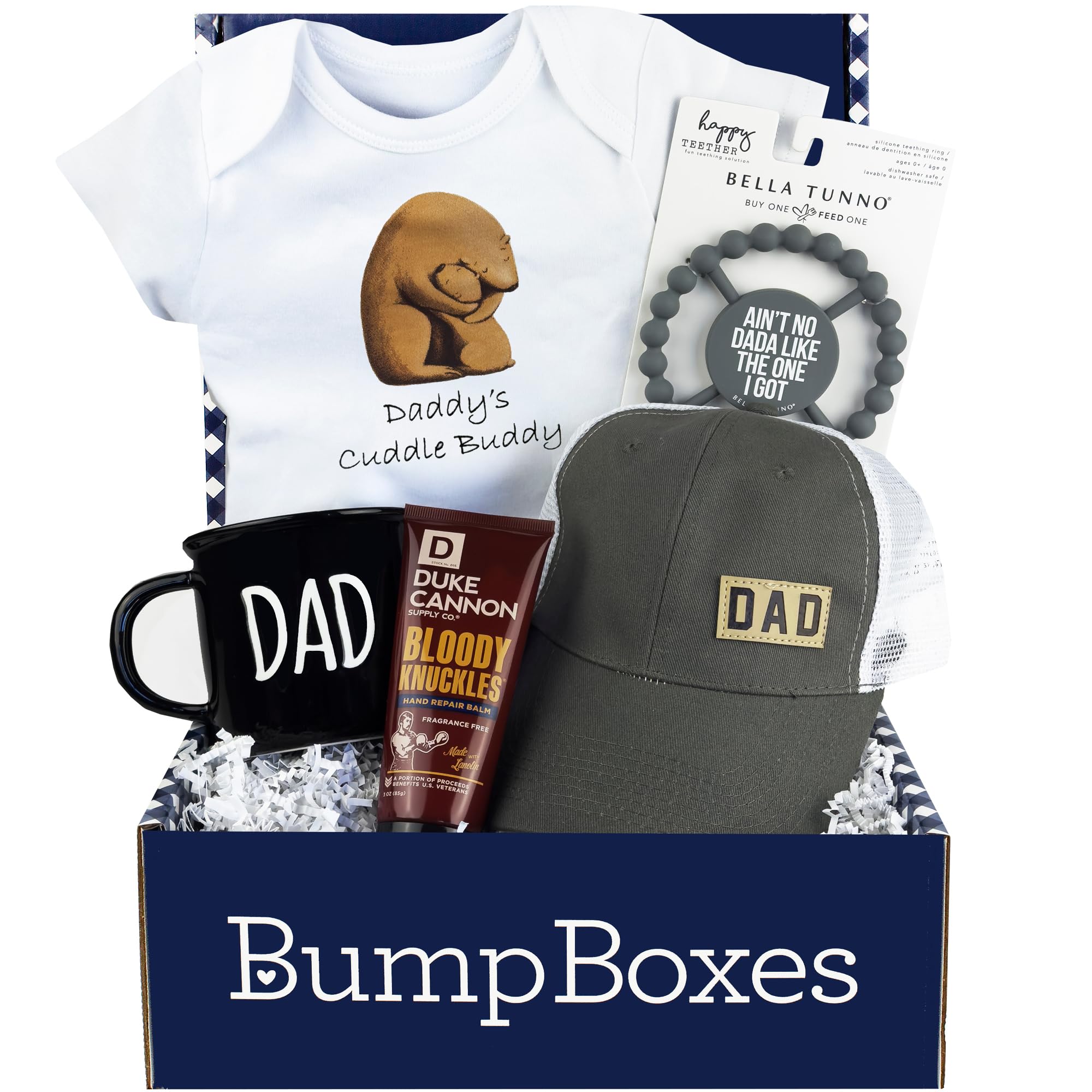 Amazon.com: Bump Boxes, New Dad Gift Box with Mug, Hat, Teether