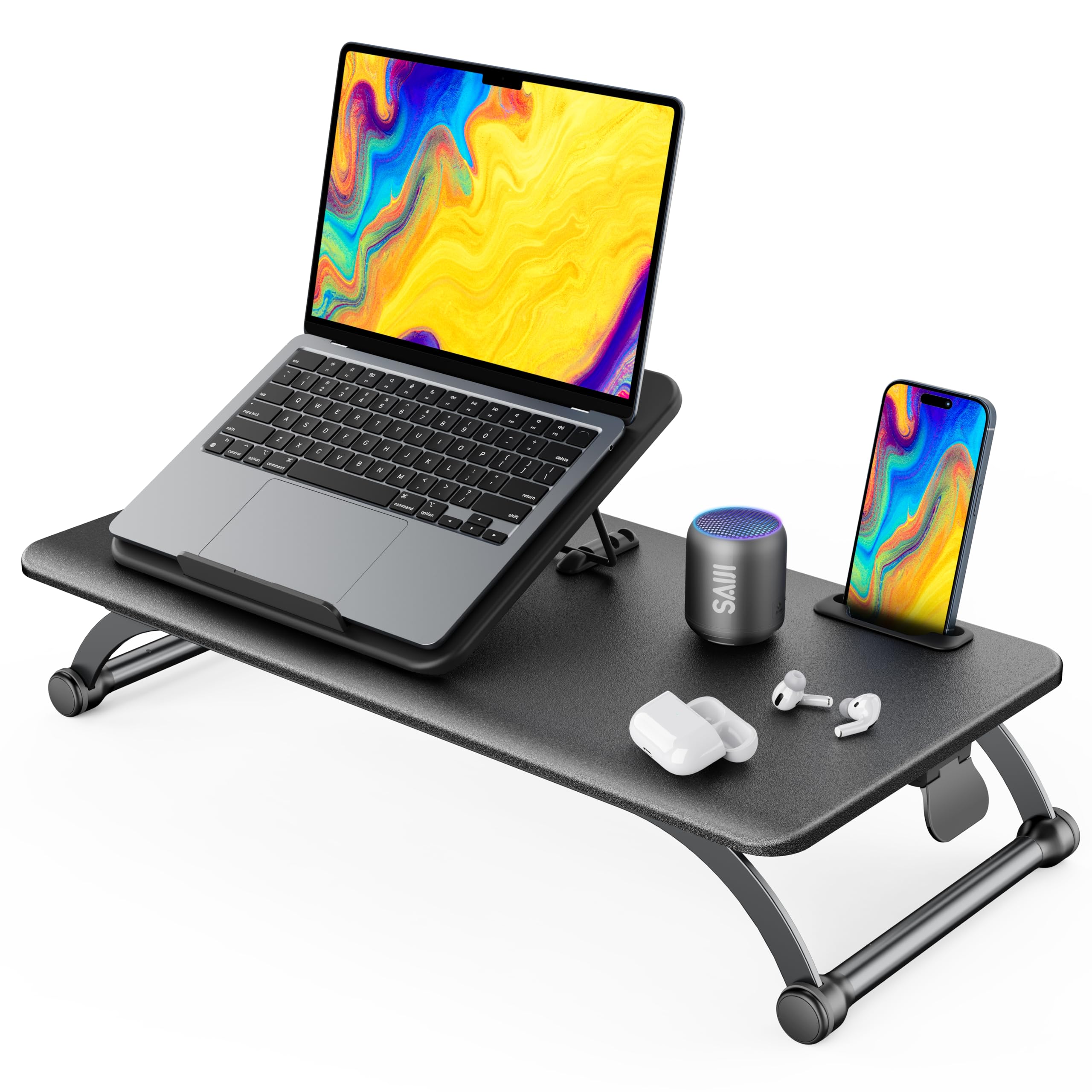 Amazon.co.jp: SAIJI スタンディングデスク 卓上 ノートパソコン昇降式