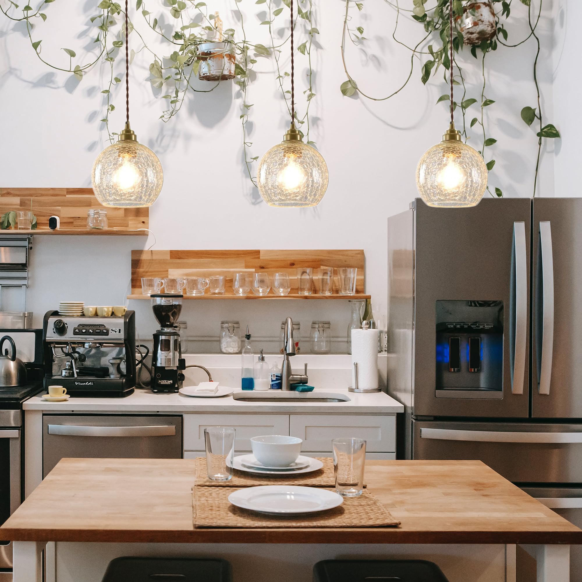 Amazon.co.jp : Venus ティファニーライト 丸形 ペンダント 和風