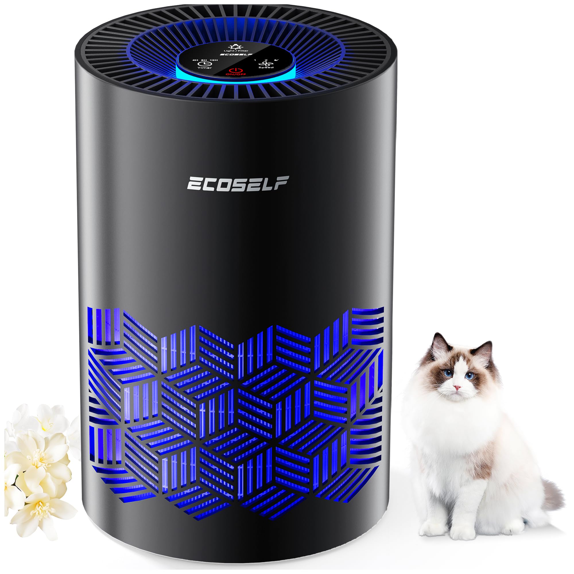 Amazon.co.jp: ECOSELF 空気清浄機 小型 【2025新モデル Hepa