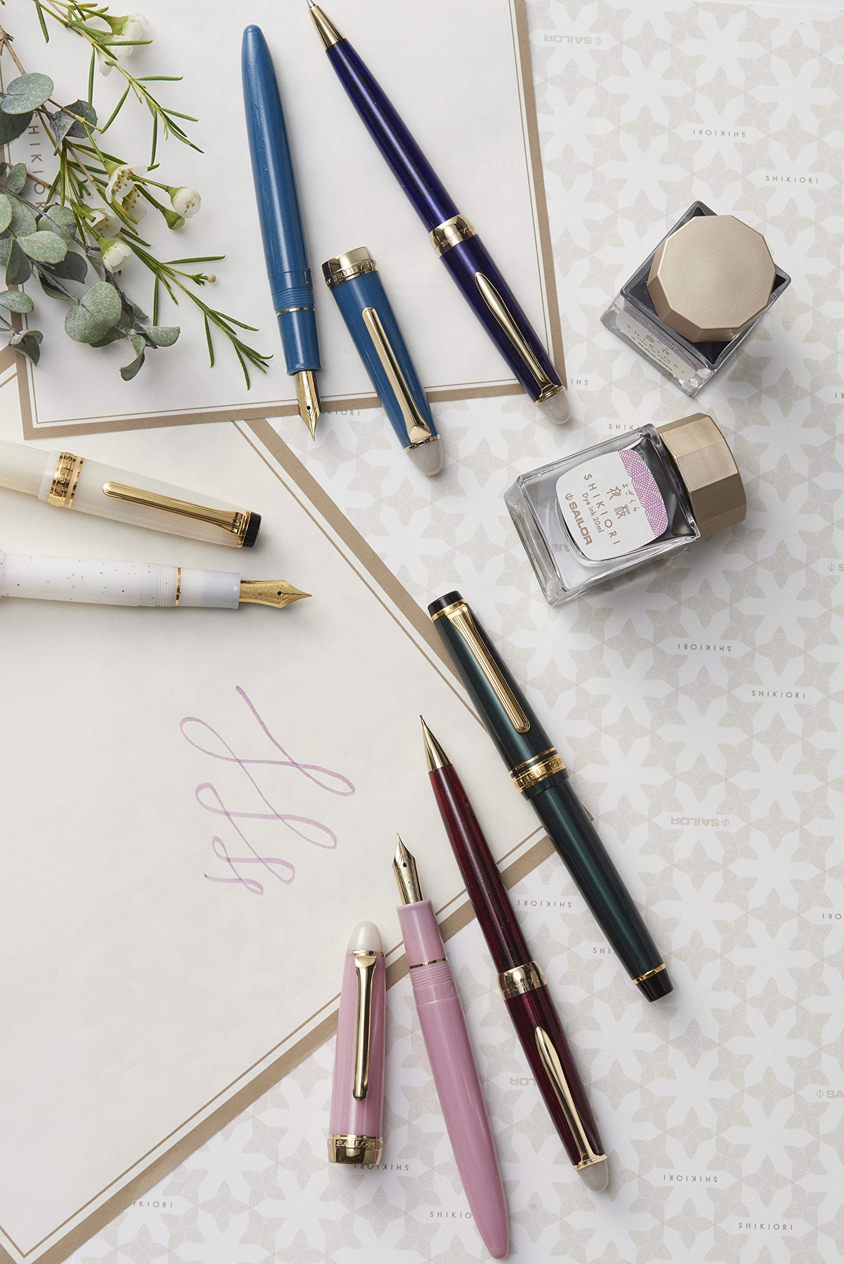 Amazon | セーラー万年筆 万年筆 四季織 月夜の水面 霜夜 細字 11-0558