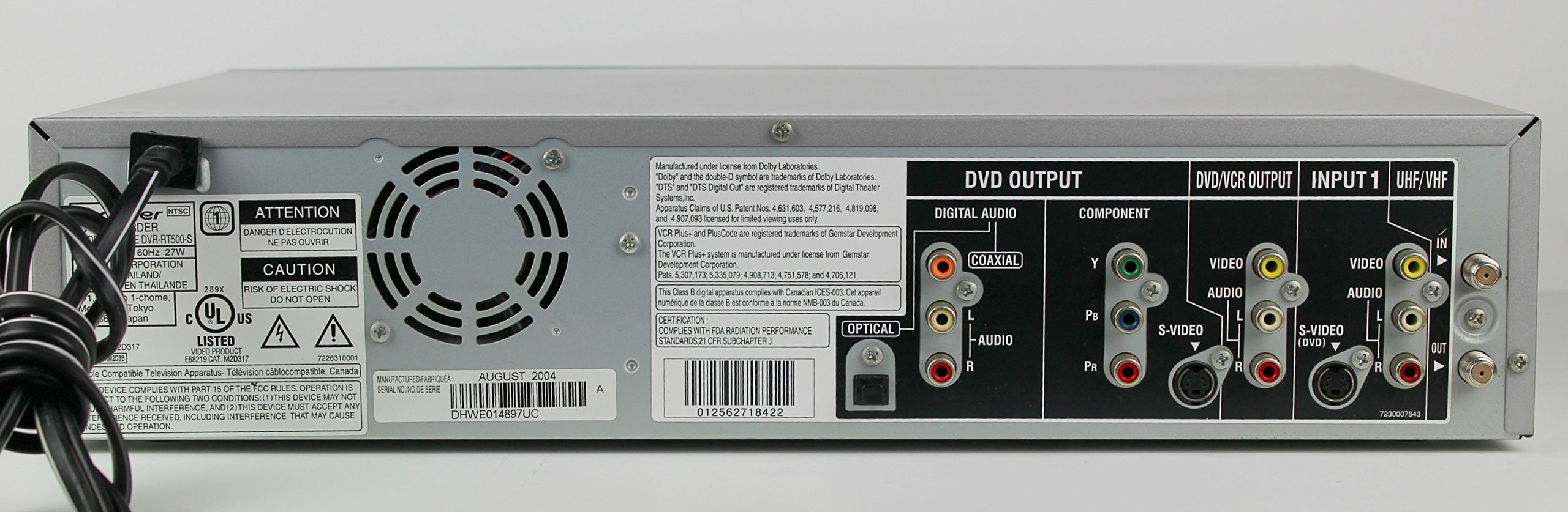 Amazon | パイオニア DVR-RT500S VCR/DVDレコーダー | Pioneer | DVD