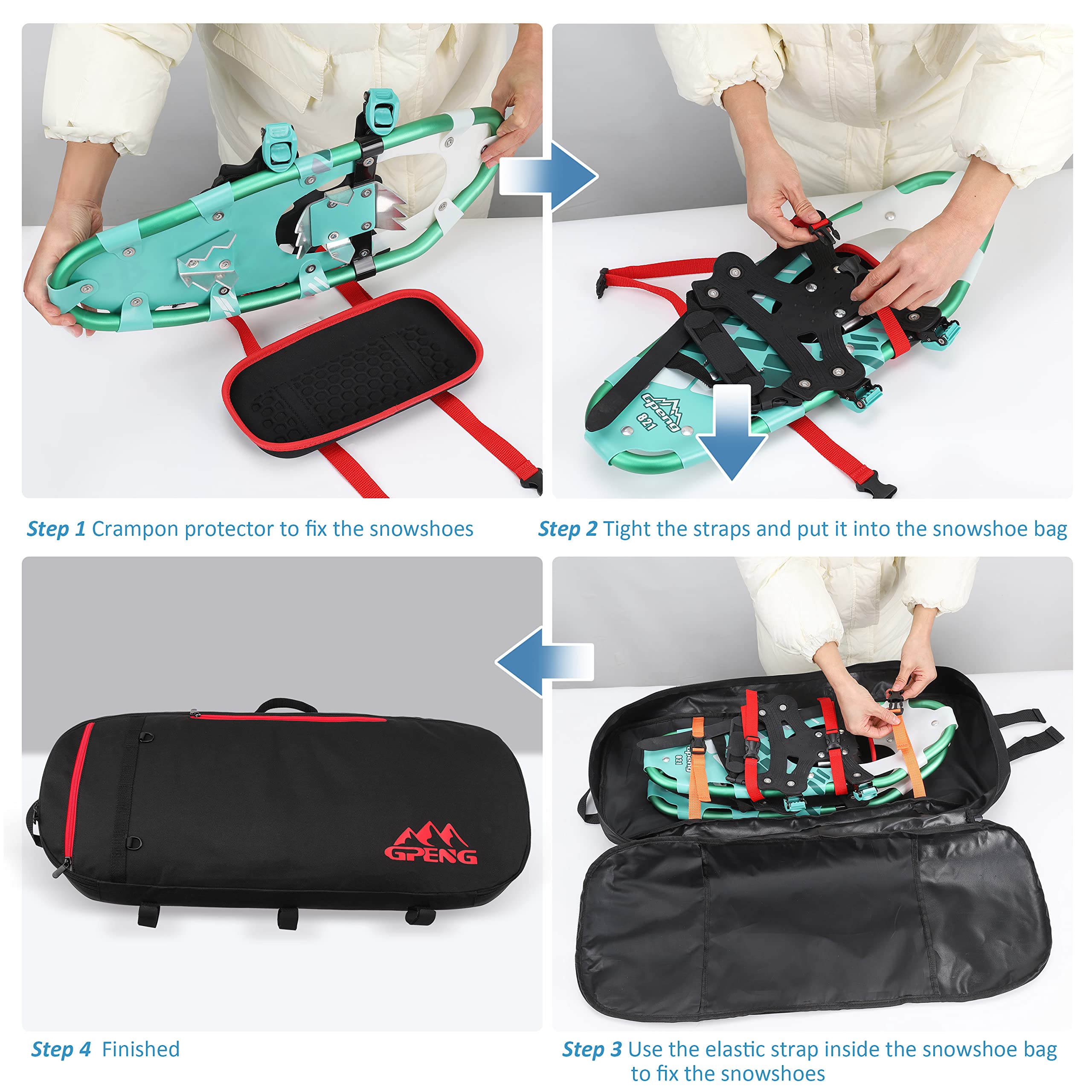 Amazon | Gpeng スノーシューバッグ アイゼンプロテクター付き トート