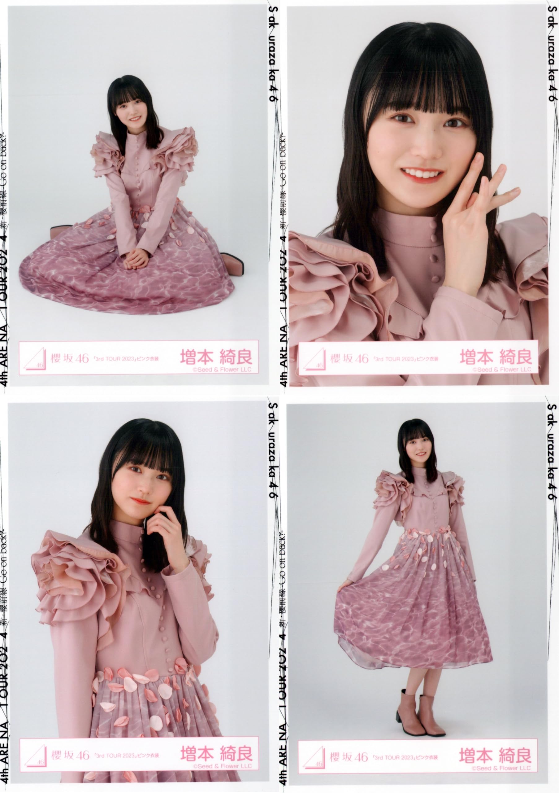 Amazon.co.jp: 櫻坂46 生写真 3rd TOUR 2023 ピンク衣装 4種コンプ