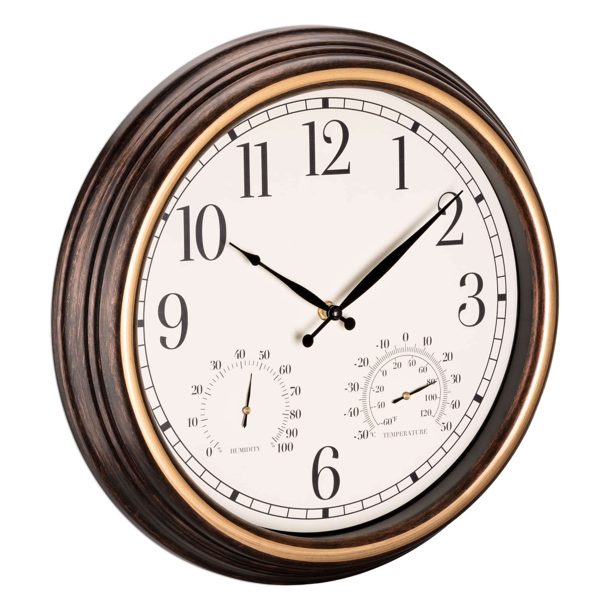 Amazon.com : Navaris Waterproof Outdoor Clock - 15 inch Large