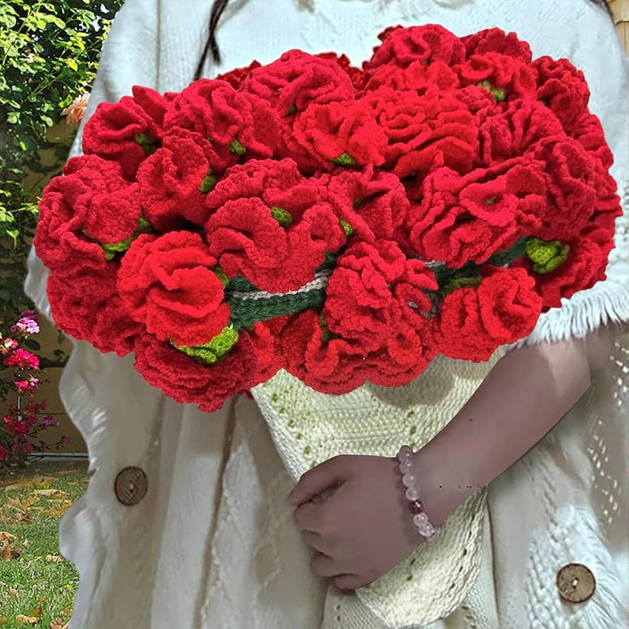 Amazon｜クロシェット ブーケブランケット | カーネーション