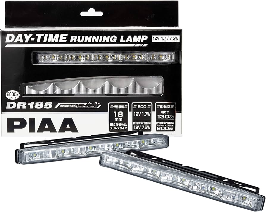 Amazon | PIAA(ピア) デイタイムランプ LED 薄型タイプ 6000K 130cd