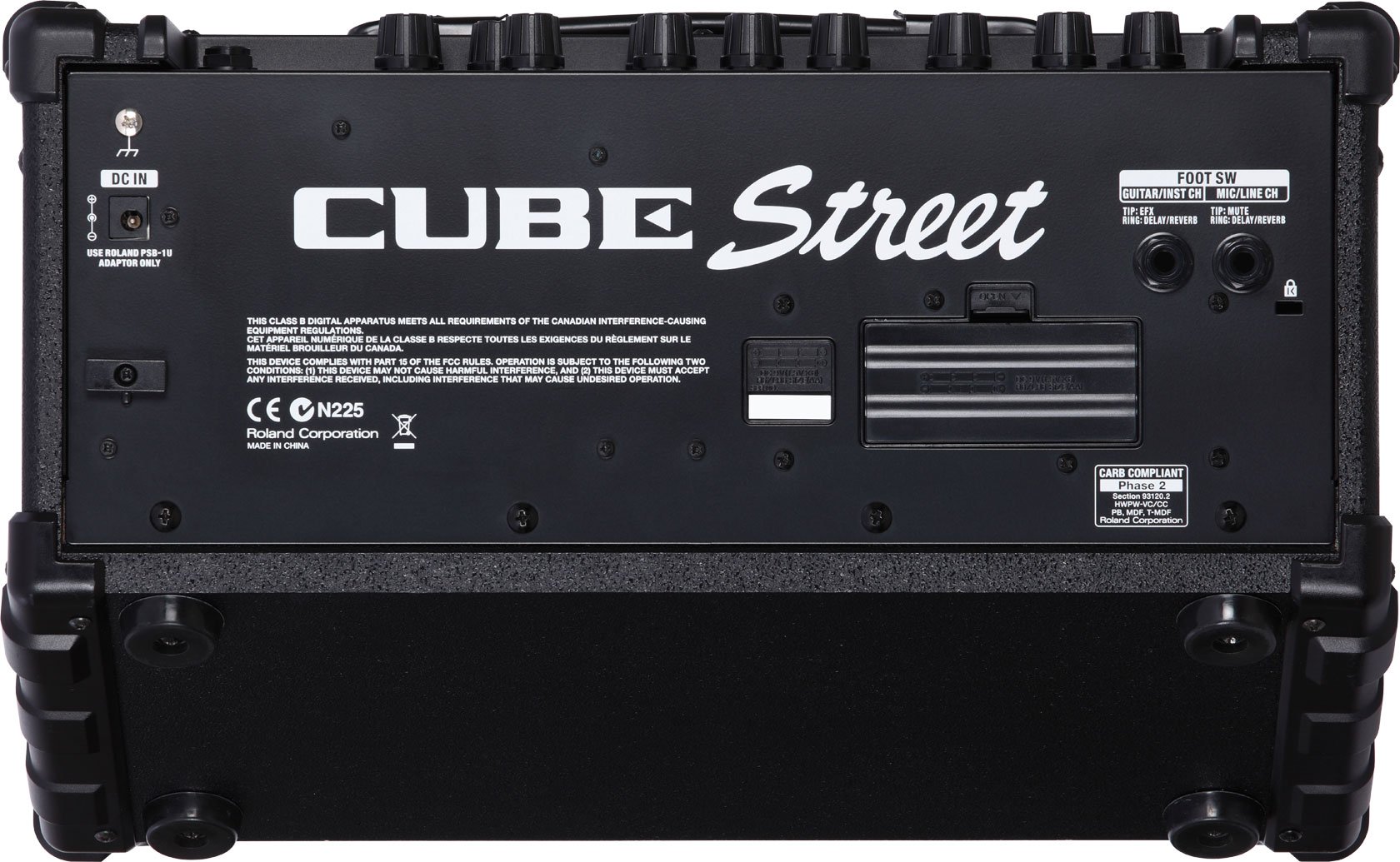 Amazon | Roland Battery Powered Stereo Amplifier ブラック CUBE-ST