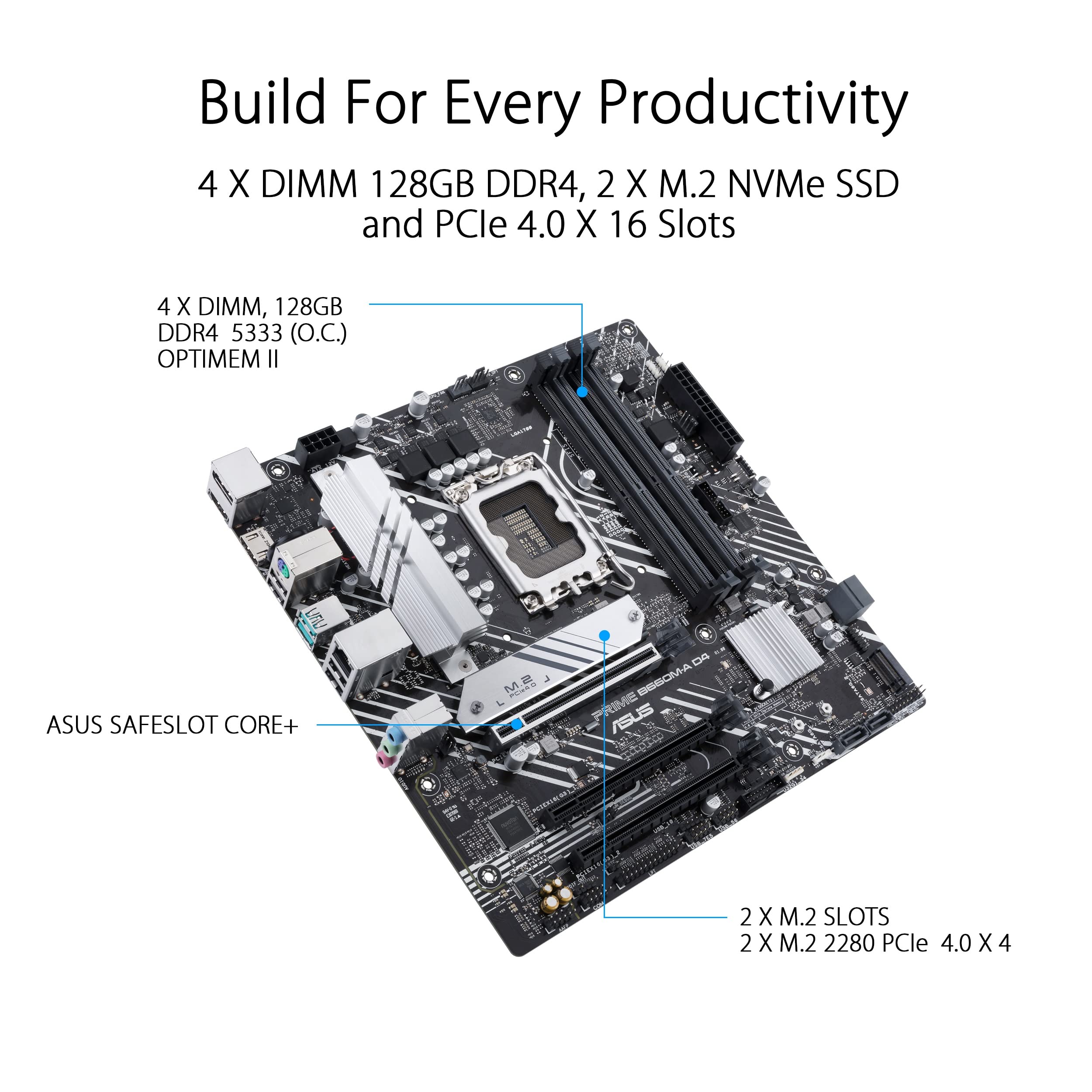 Amazon | ASUS Prime B660M-A D4 Intel B660 LGA 1700 microATX