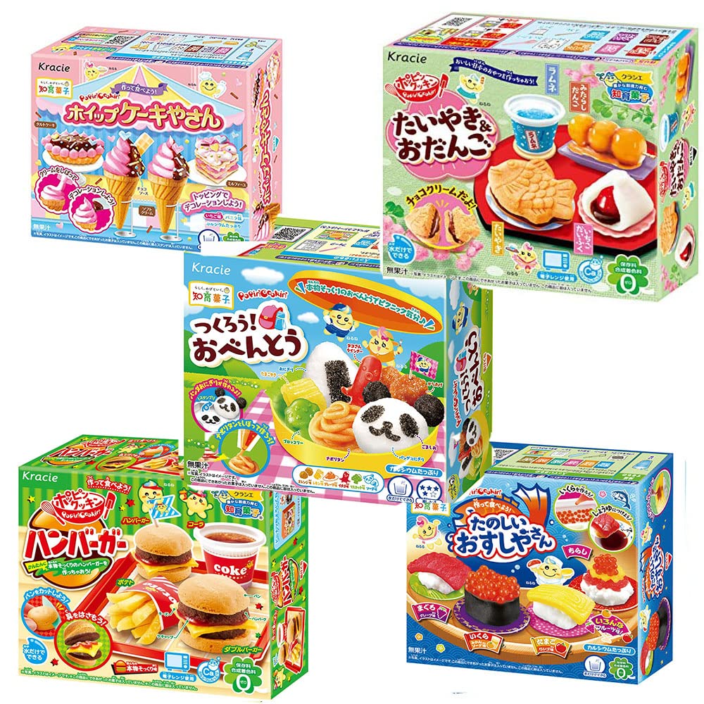 Amazon.com : Assortment of 5 Kracie Popin Cookin & Happy Kitchen